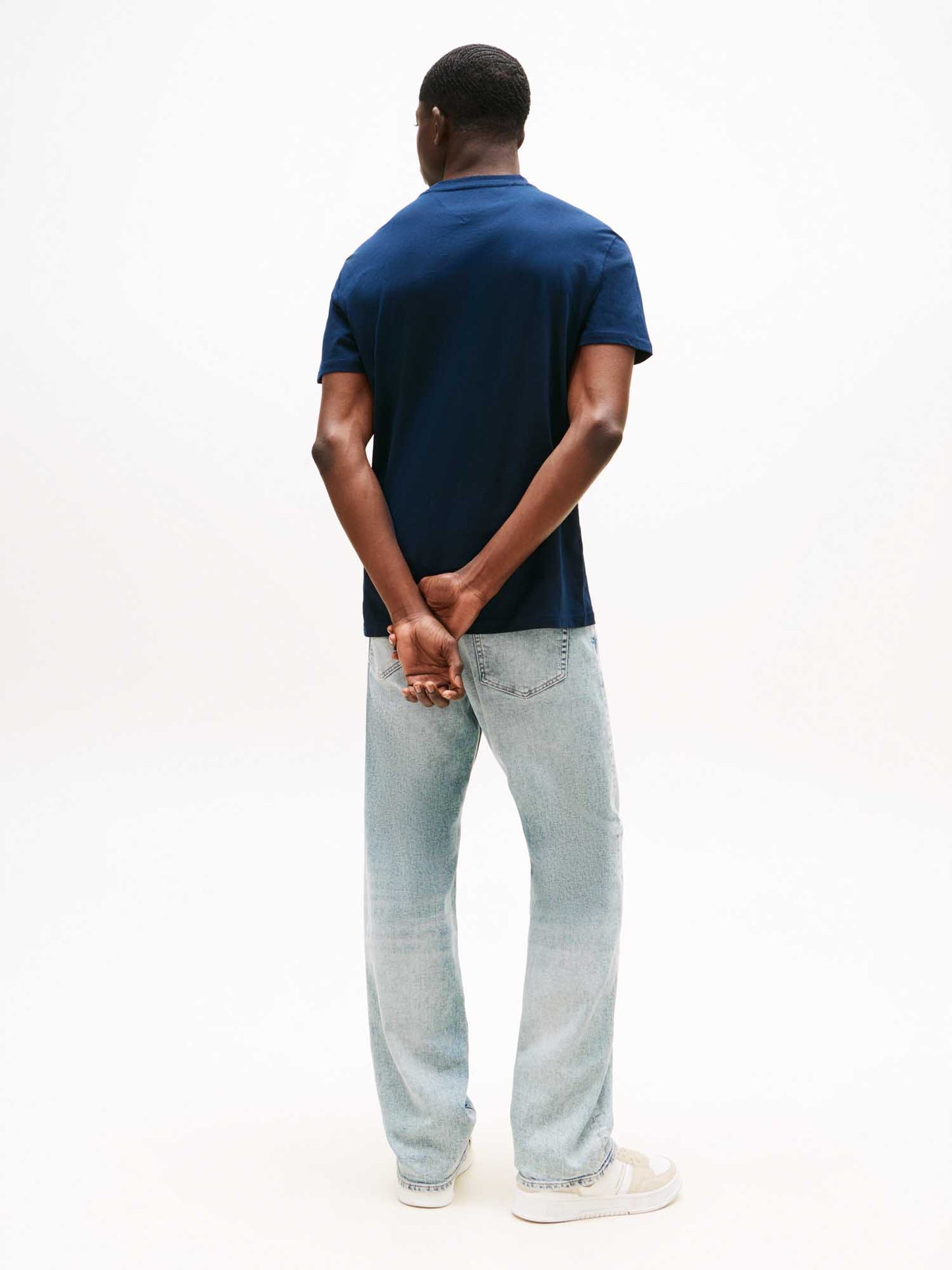 T-SHIRT A MANICHE CORTE TOMMY JEANS UOMO BLU