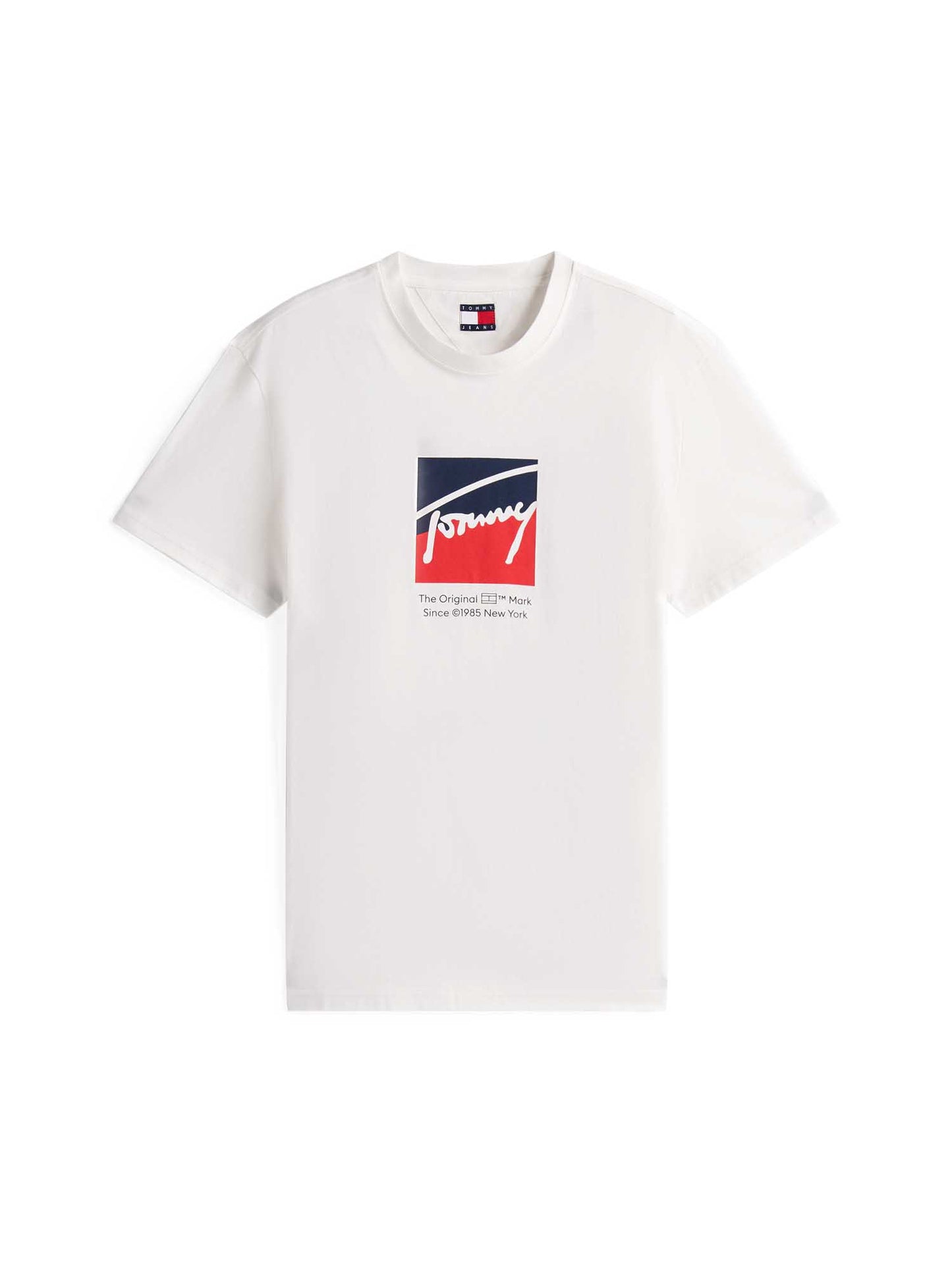 T-SHIRT A MANICHE CORTE TOMMY JEANS UOMO BIANCO