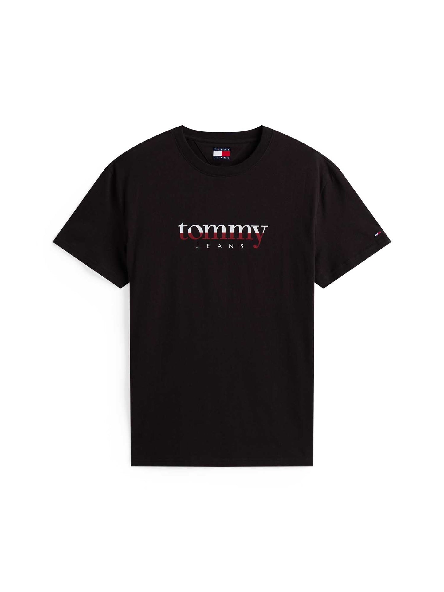 T-SHIRT LOGO TOMMY JEANS DA UOMO NERO