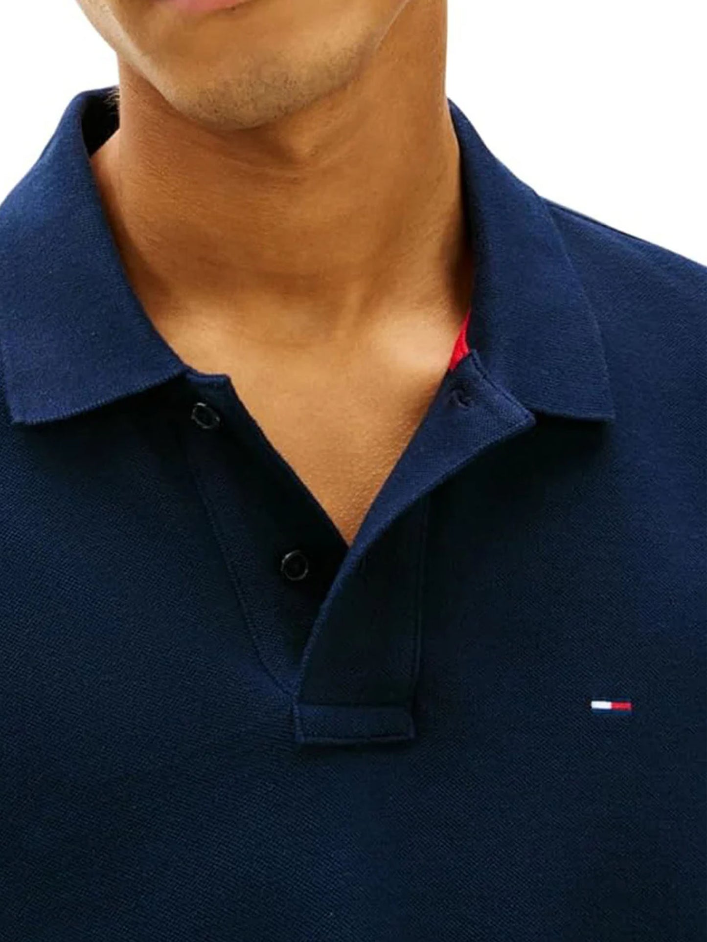 Polo Tommy Jeans regular fit blu uomo