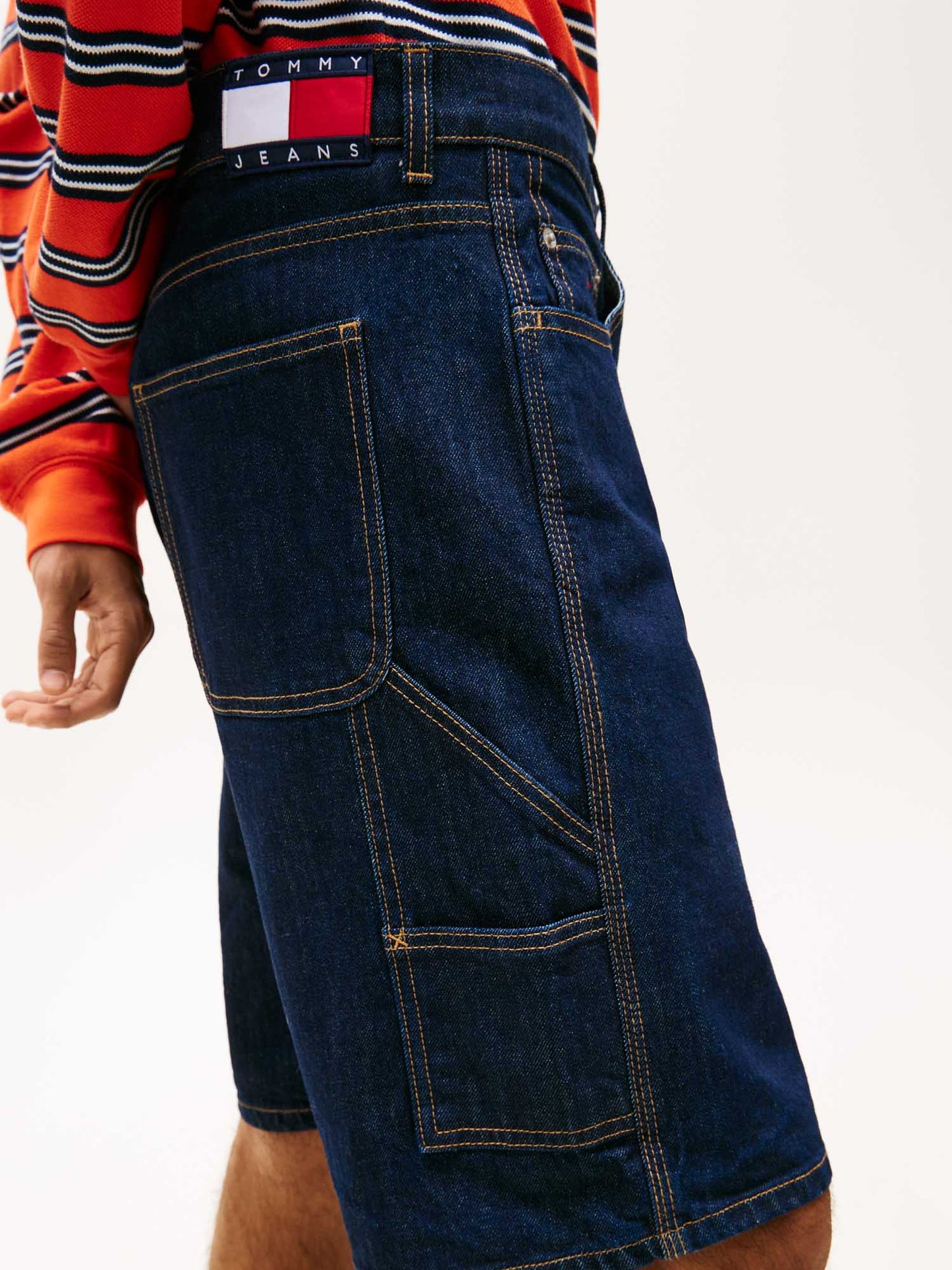 Short carpenter in denim Tommy Jeans Jaimie da uomo blu