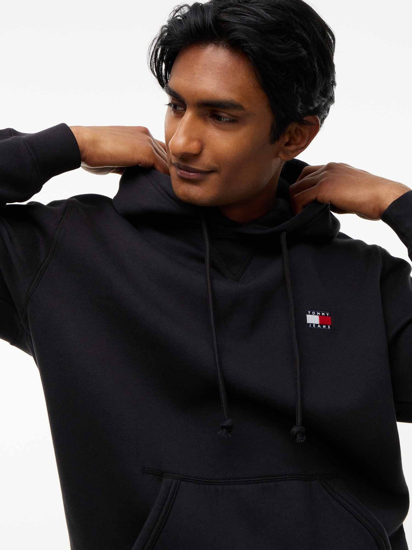 Tommy Hilfiger Badge Hoodie, felpa da uomo nera