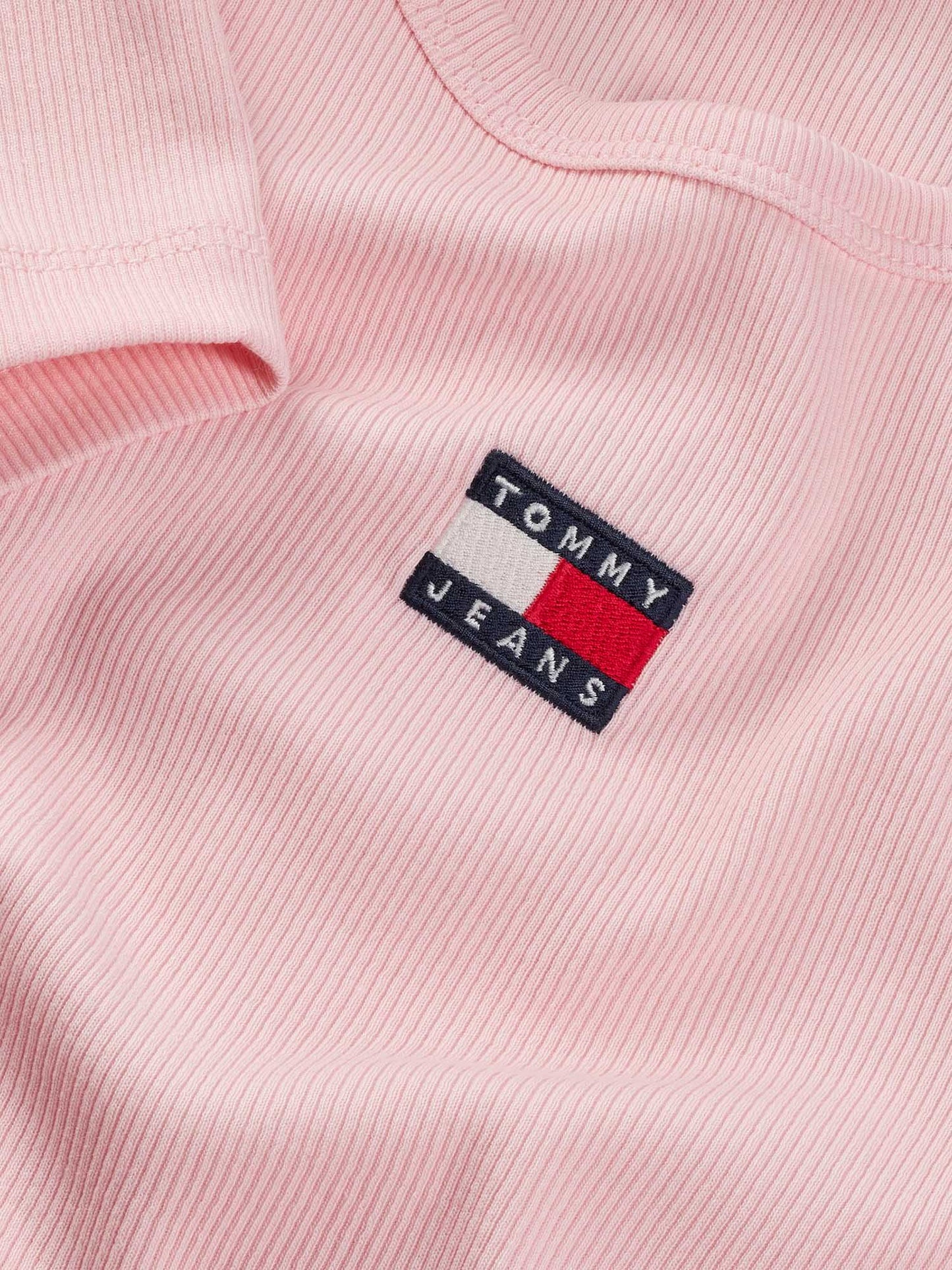 T-SHIRT SLIM BADGE TOMMY JEANS DONNA ROSA
