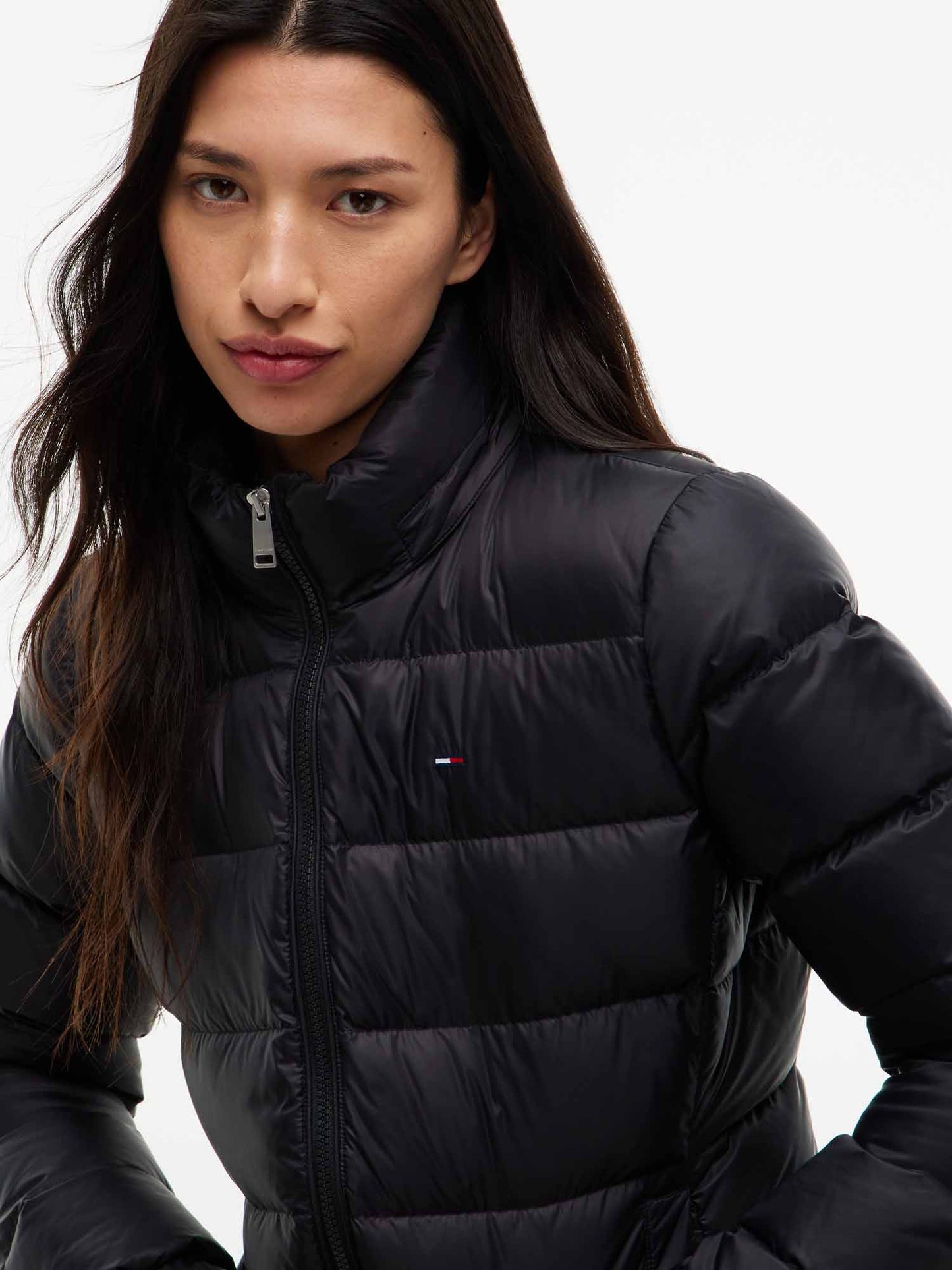 Tommy Hilfiger Basic Jk, giubbotto da donna nero