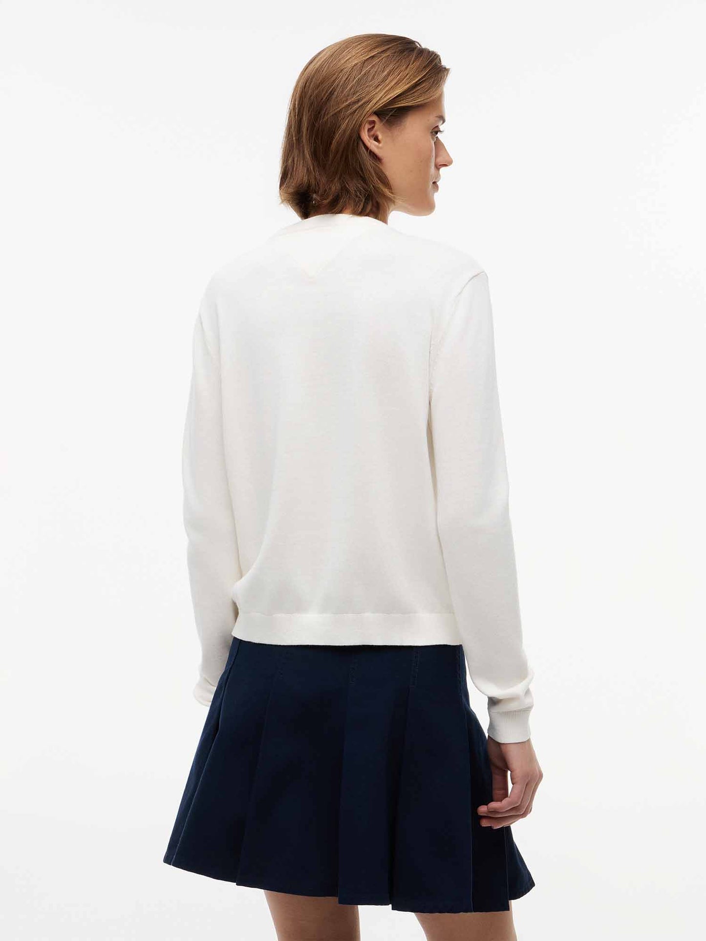 Tommy Hilfiger Tommy Jeans Essential, maglia da donna bianca