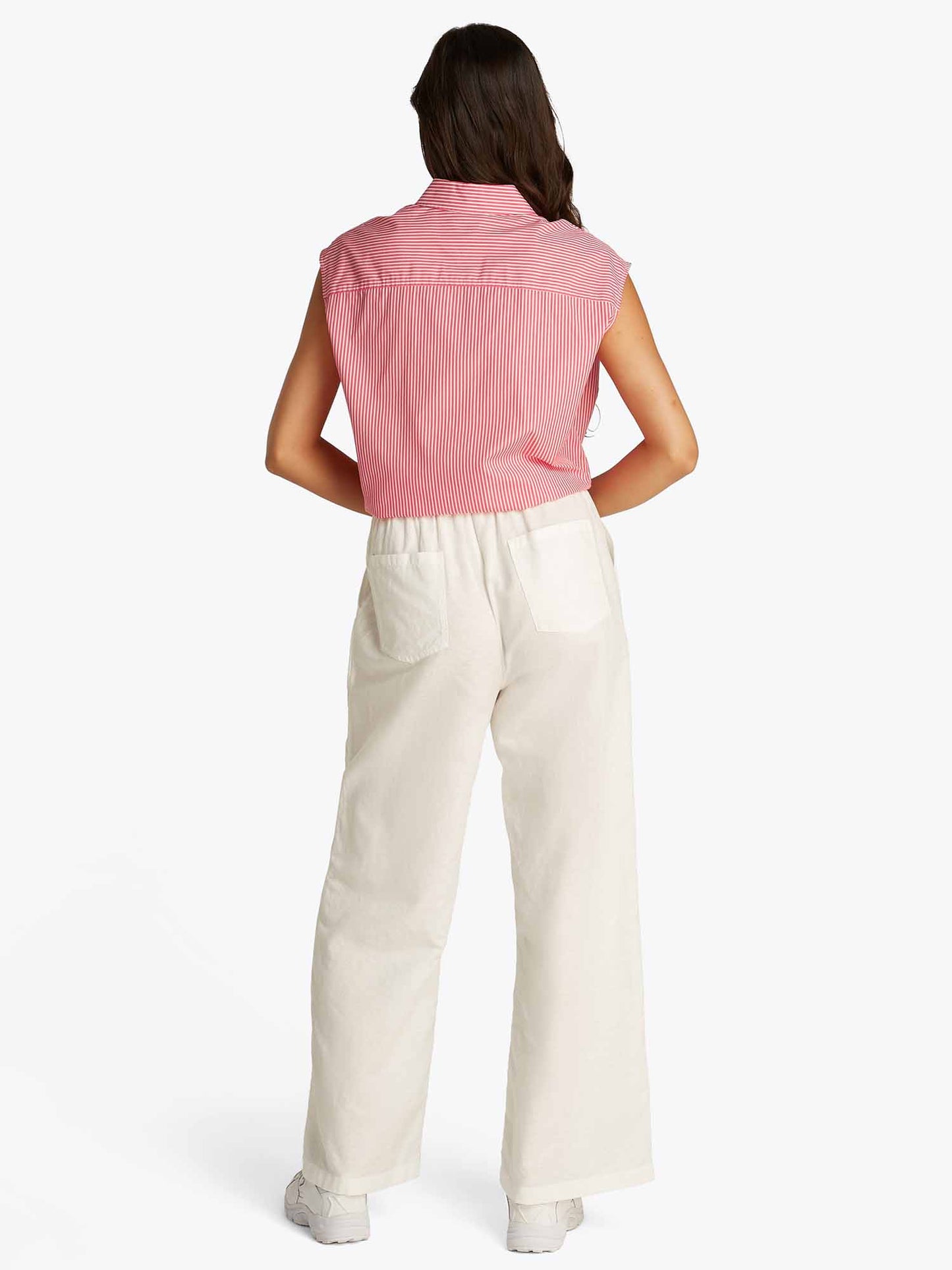 CAMICIA CROP IN POPILENE TOMMY JEANS DONNA CORALLO