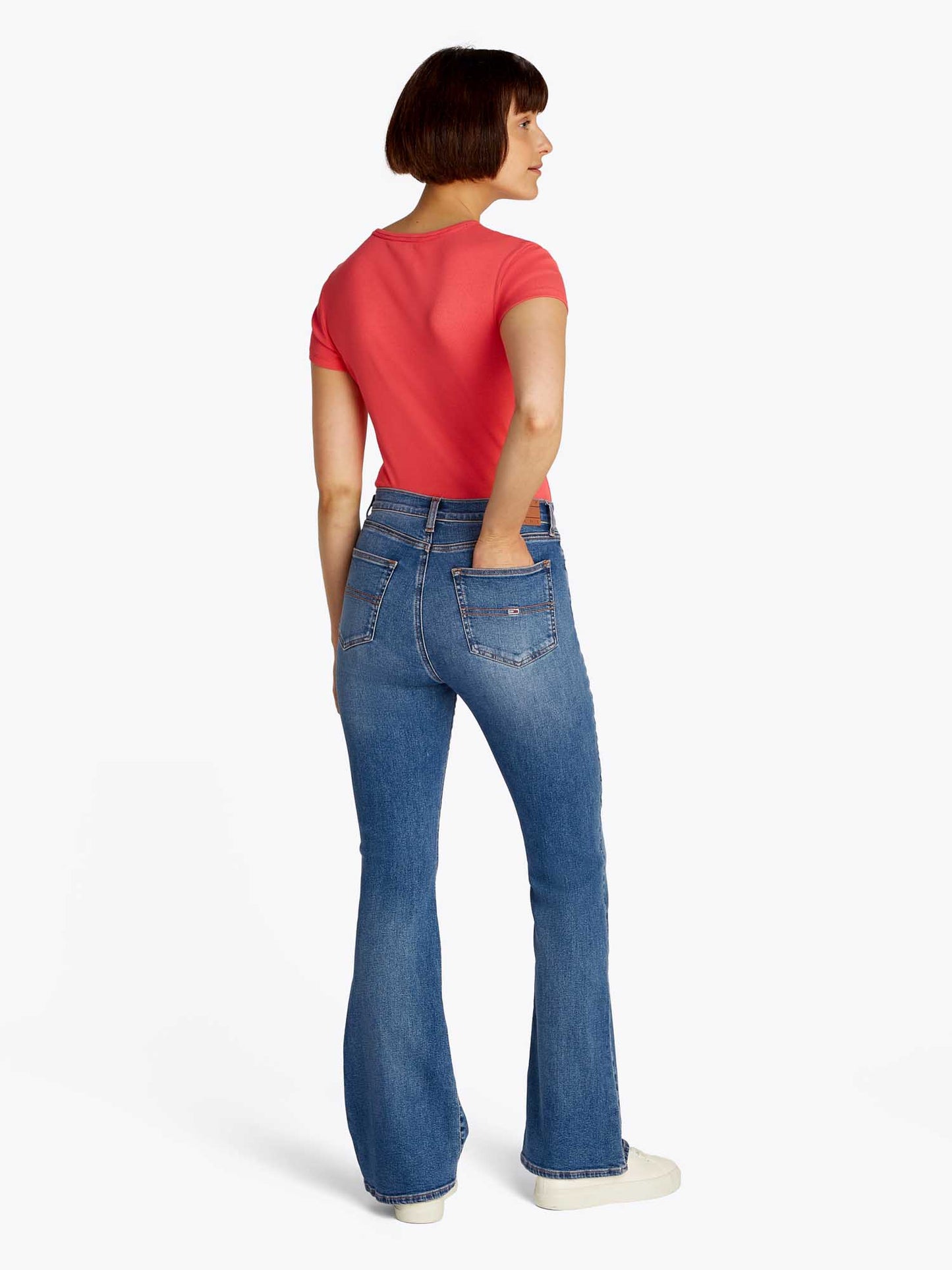 DENIM SYLVIA VITA ALTA TOMMY JEANS DONNA JEANS CHIARO