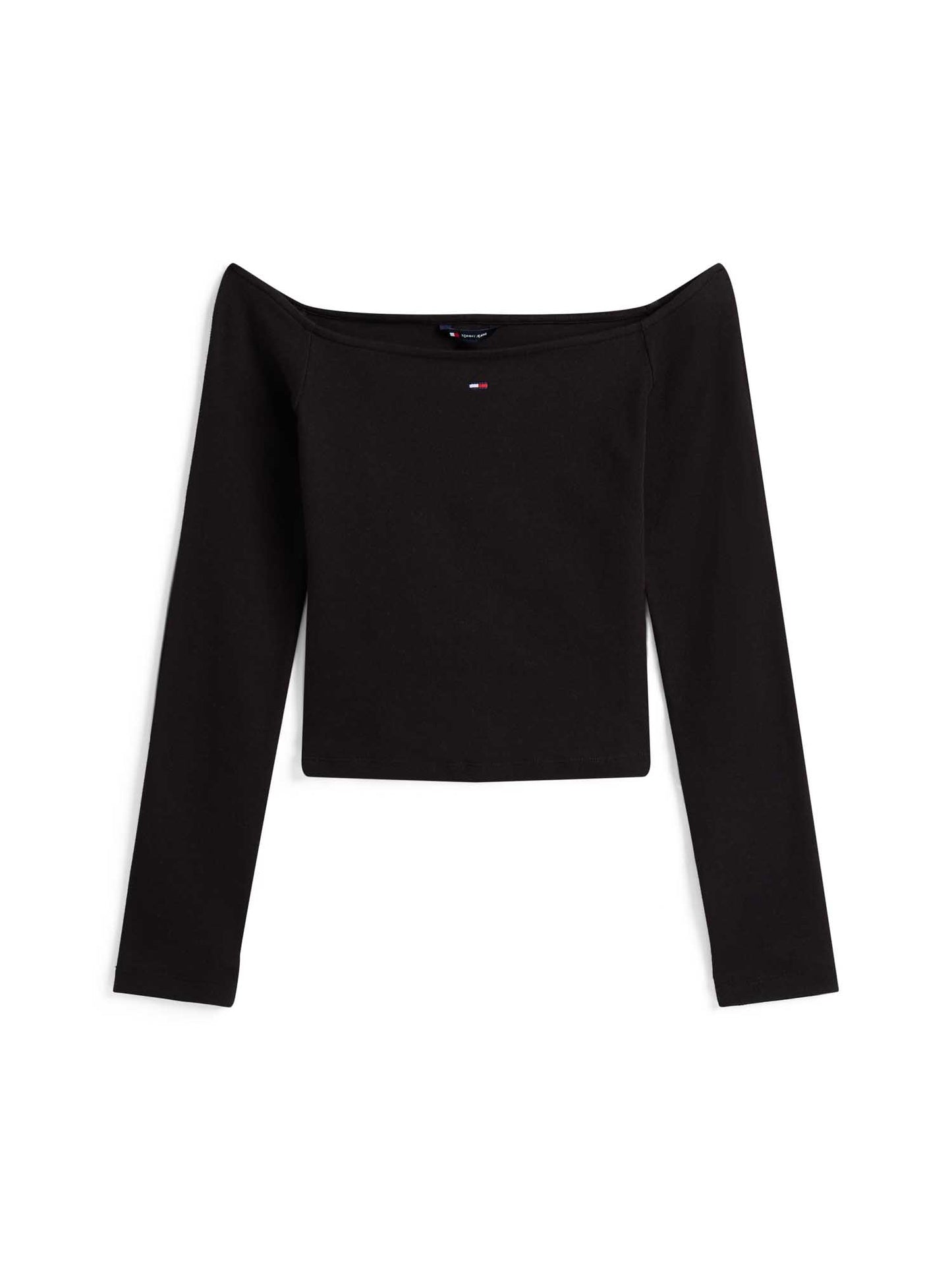 T-SHIRT MANICA LUNGA SLIM ESSENT TOMMY JEANS DONNA NERO