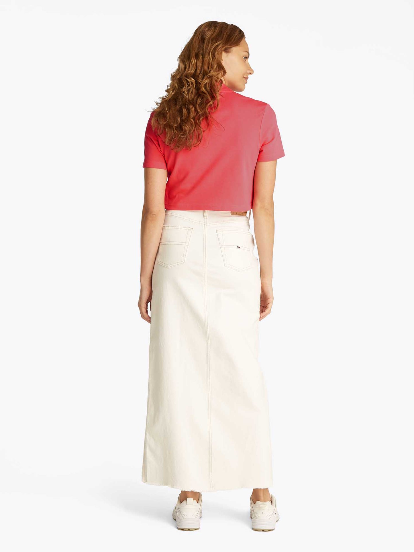 POLO CROPPED BADGE TOMMY JEANS DONNA CORALLO