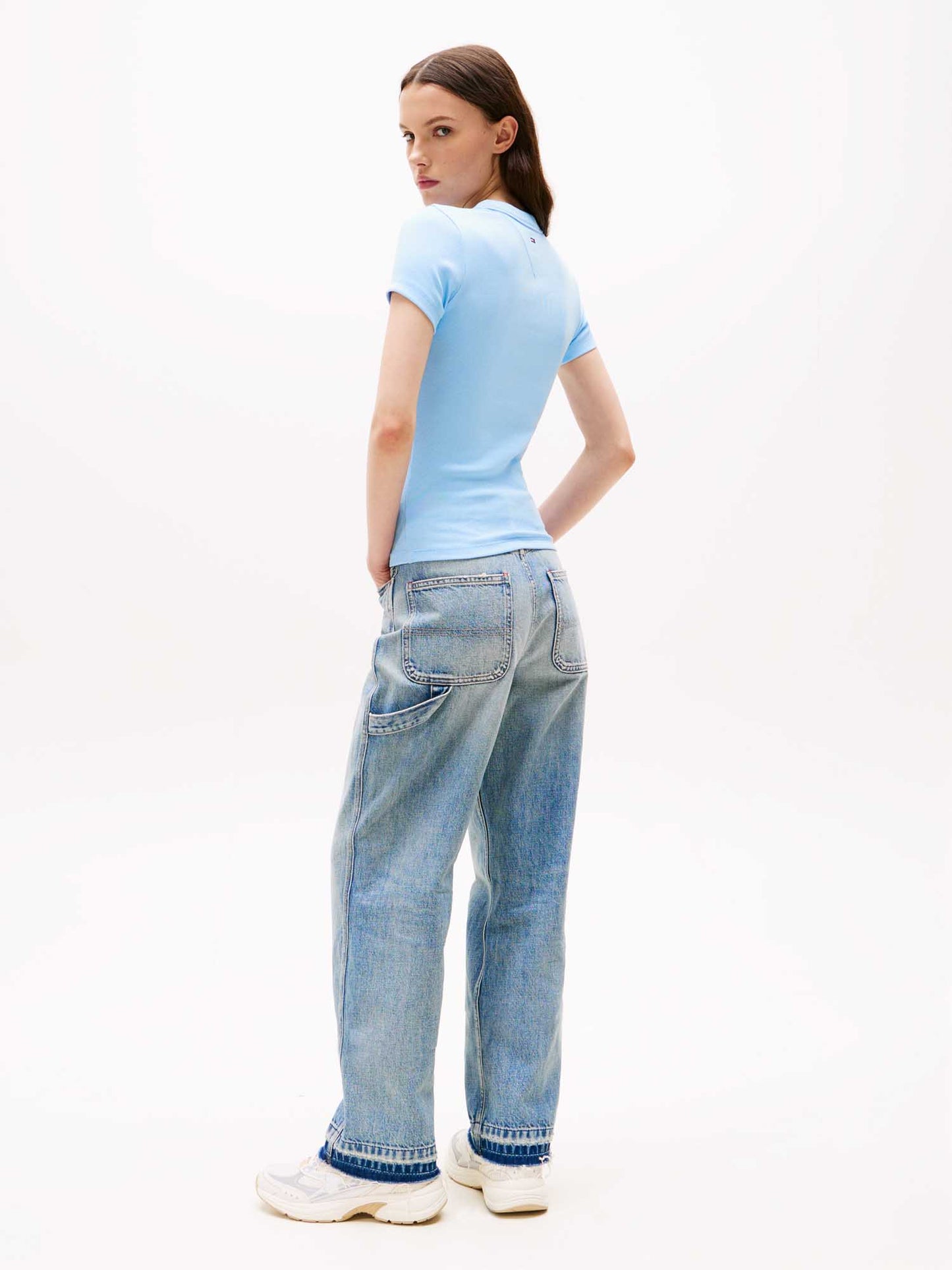 T-SHIRT SLIM SCRIPT TOMMY JEANS DONNA CELESTE