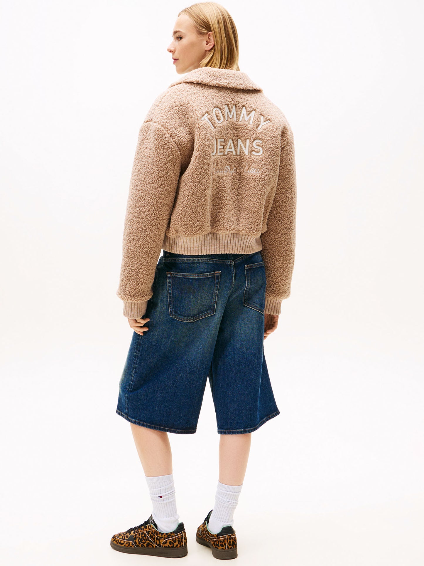 SHERPA TEDDY TOMMY JEANS DA DONNA MALTO