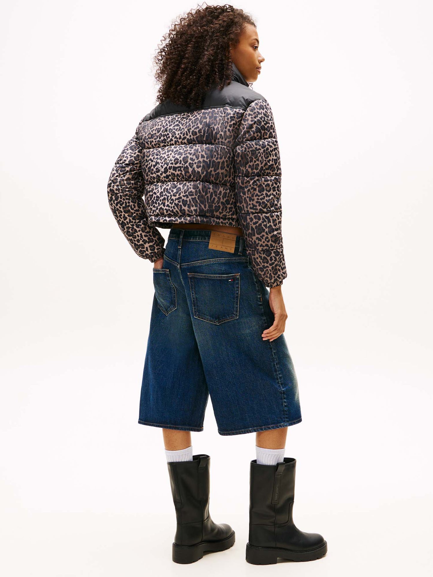 GIUBBINO CROPPED TOMMY JENAS DA DONNA LEOPARDATO