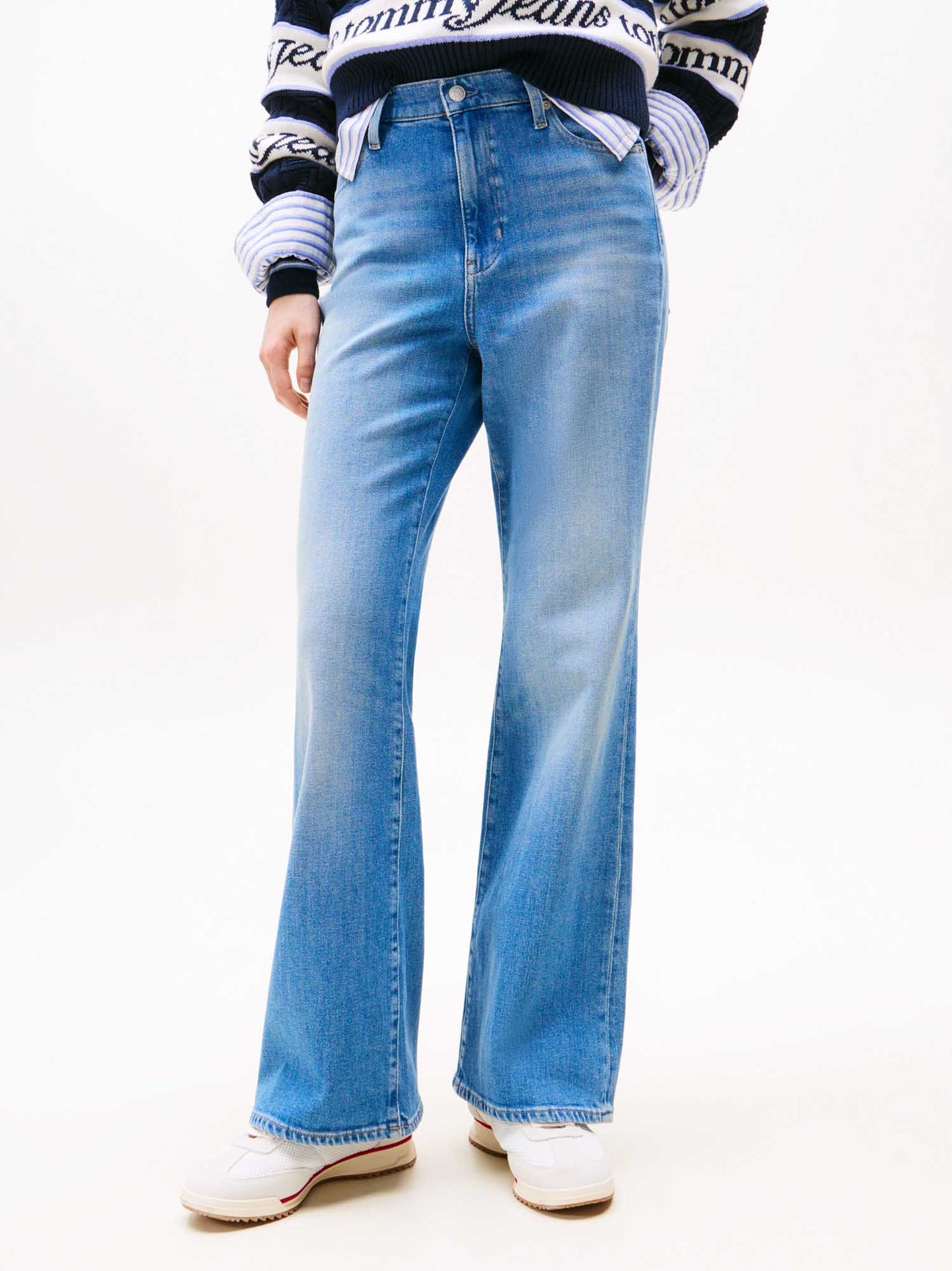 JEANS BELLA FLARE TOMMY JEANS DA DONNA DENIM CHIARO