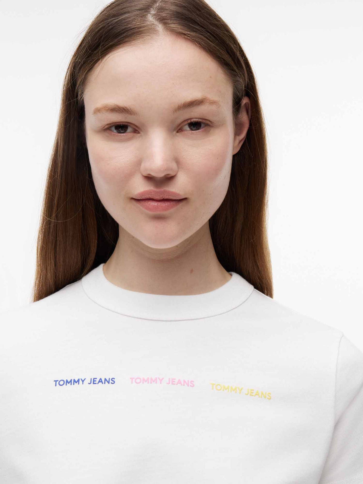 Tommy jeans repeat t t-shirt da donna bianco