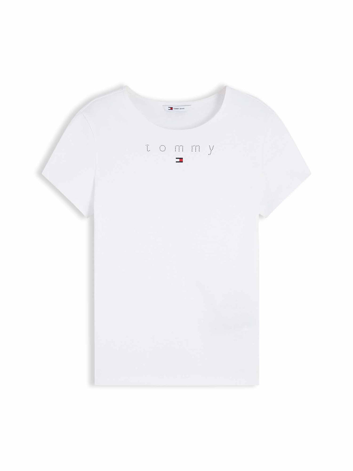 Tommy Hilfiger Tommy Jeans Bling Te, t-shirt maniche corte da donna bianca