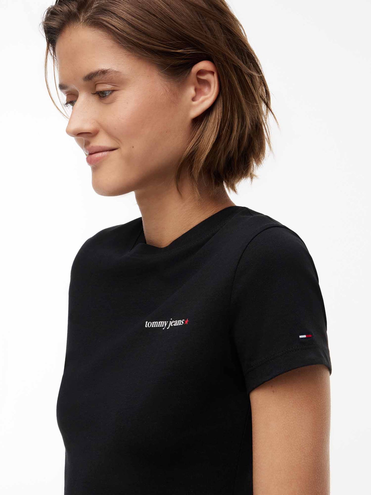 Tommy Hilfiger Tommy Jeans Essential, t-shirt maniche corte da donna blu