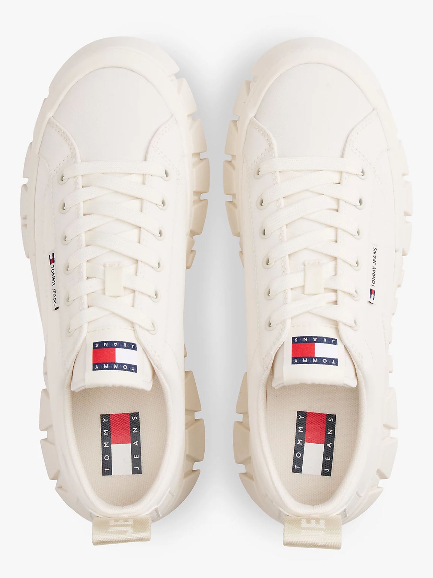 Tommy Jeans Flatform Chunky, sneakers platform crema da donna