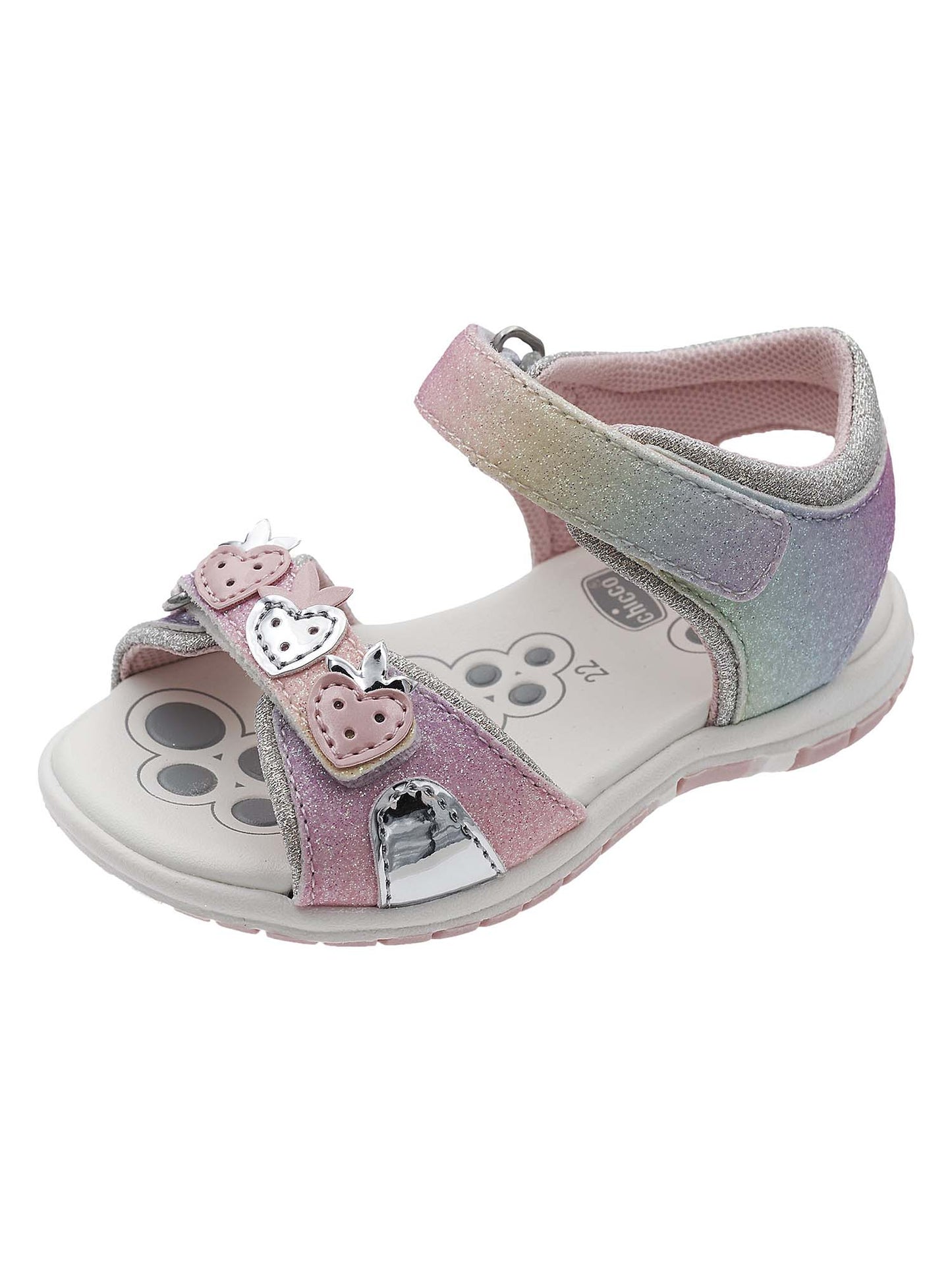 SANDALO CON STRAP FLEUR CHICCO BAMBINA MULTICOLOR