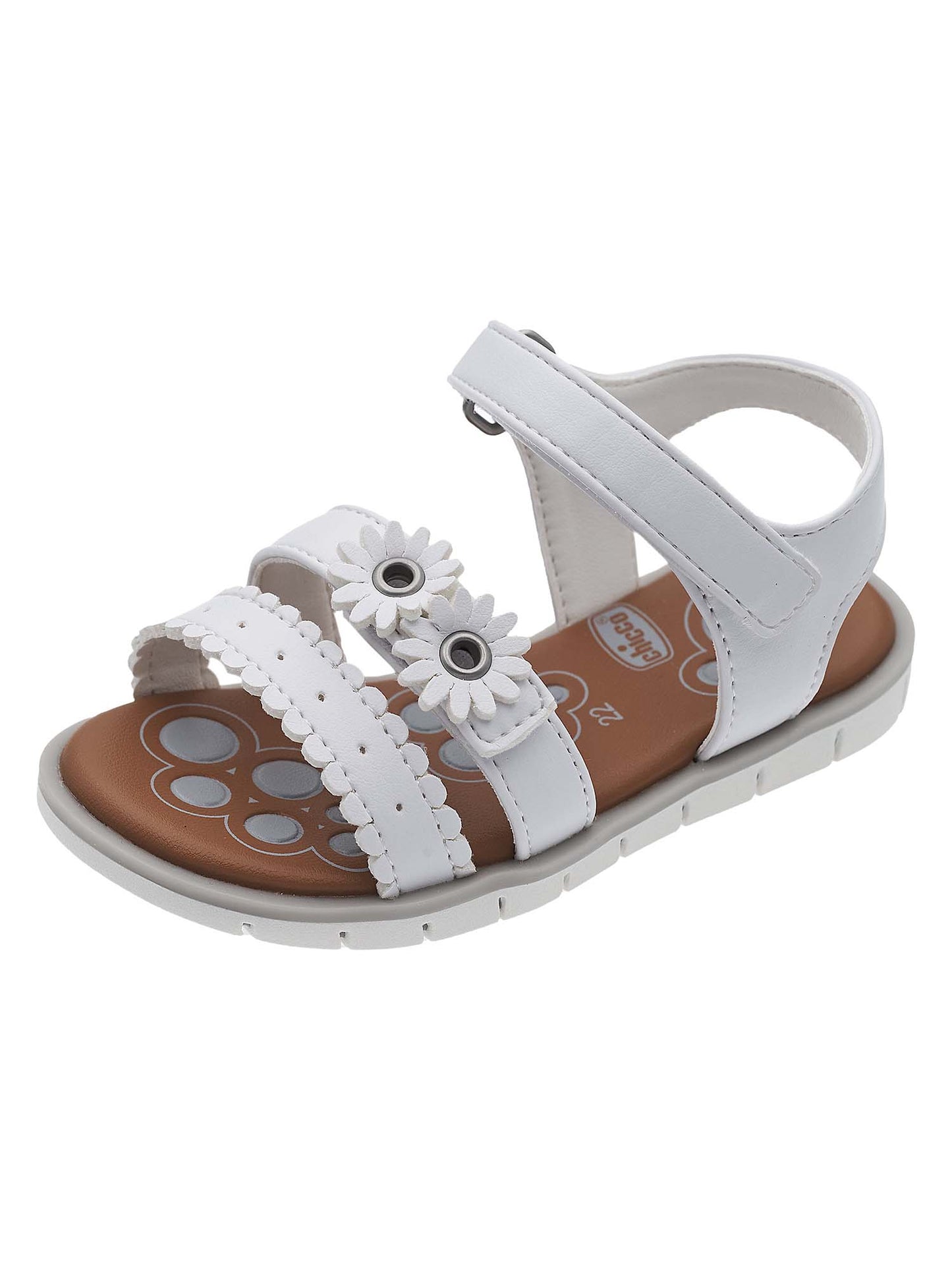 SANDALO CARMINA CHICCO BAMBINA BIANCO