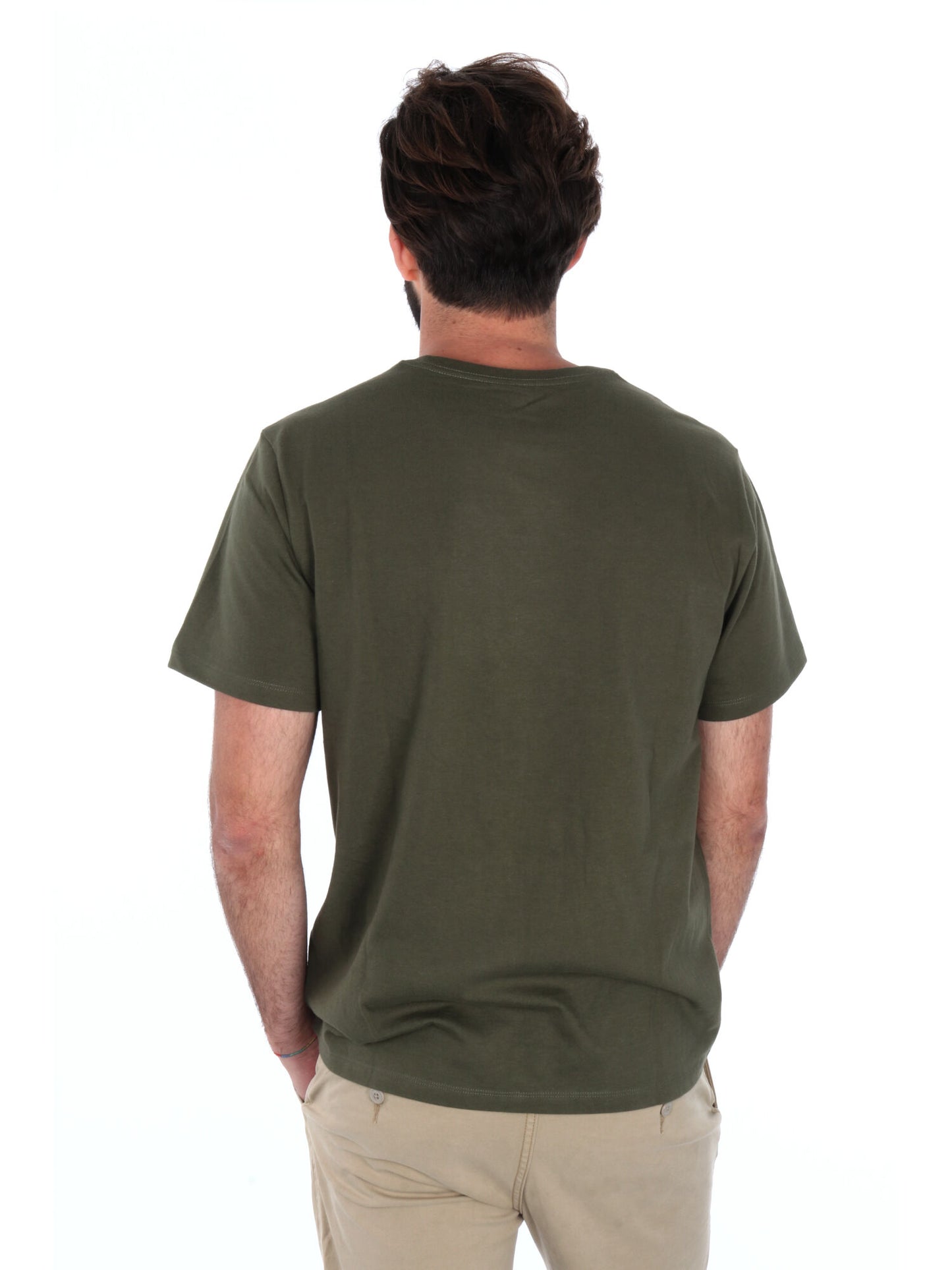 T-SHIRT OUSEMARK ORIGINAL LEVI'S UOMO VERDE MILITARE