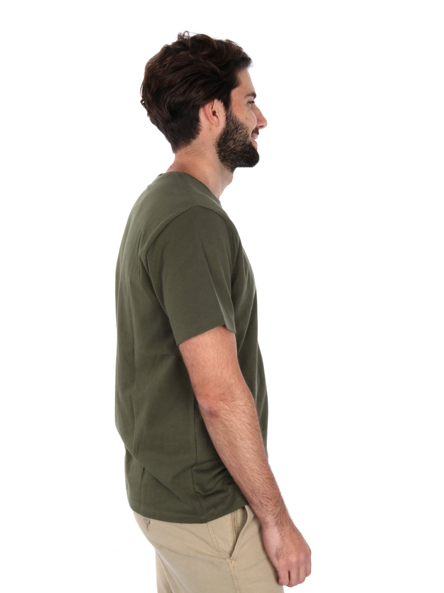 T-SHIRT OUSEMARK ORIGINAL LEVI'S UOMO VERDE MILITARE