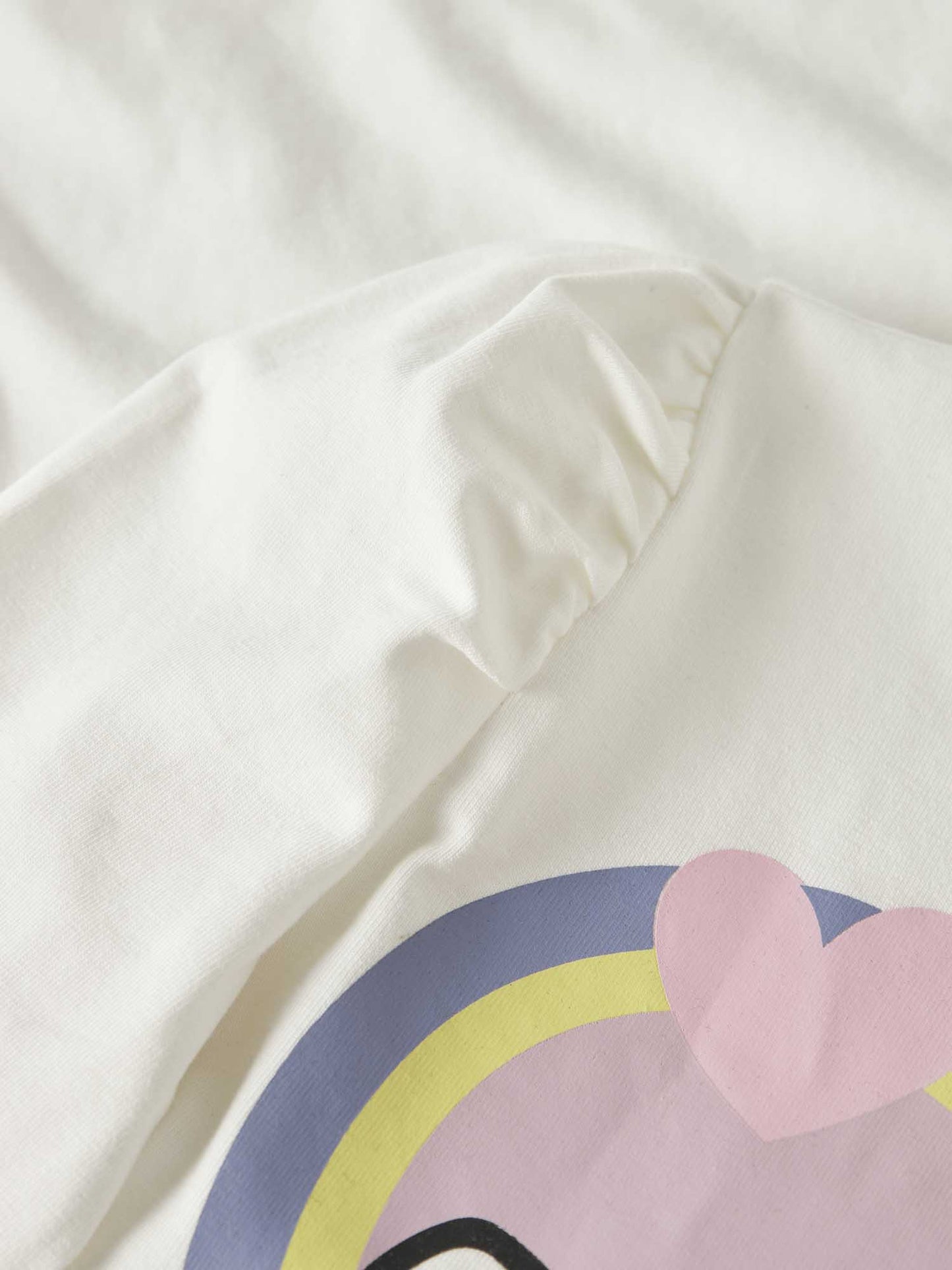 T-shirt in cotone Name It panna per bimbo e bimba