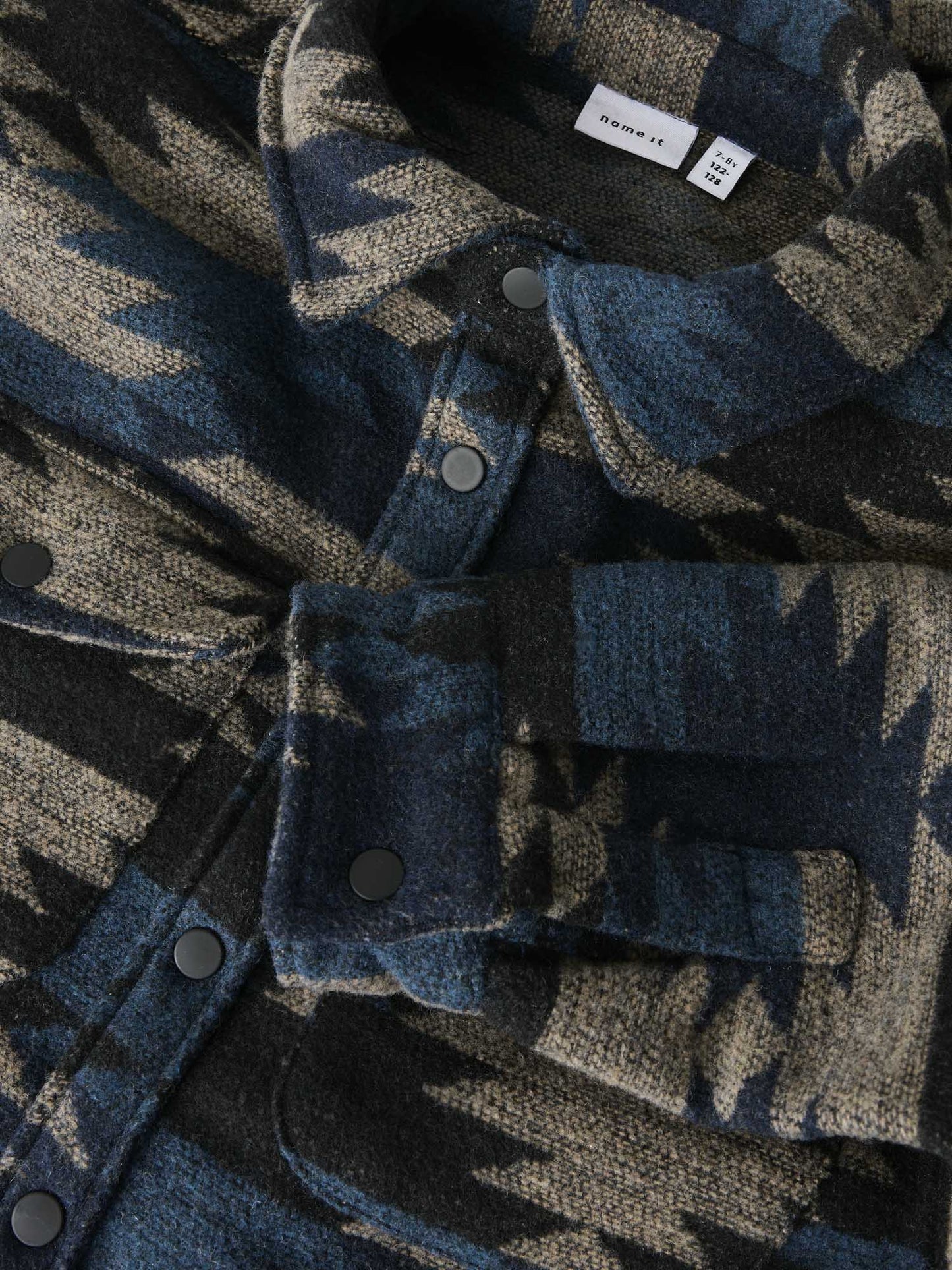 GIACCA CAMICIA OVERSHIRT LISOMME NAME IT DA BAMBINO NERO