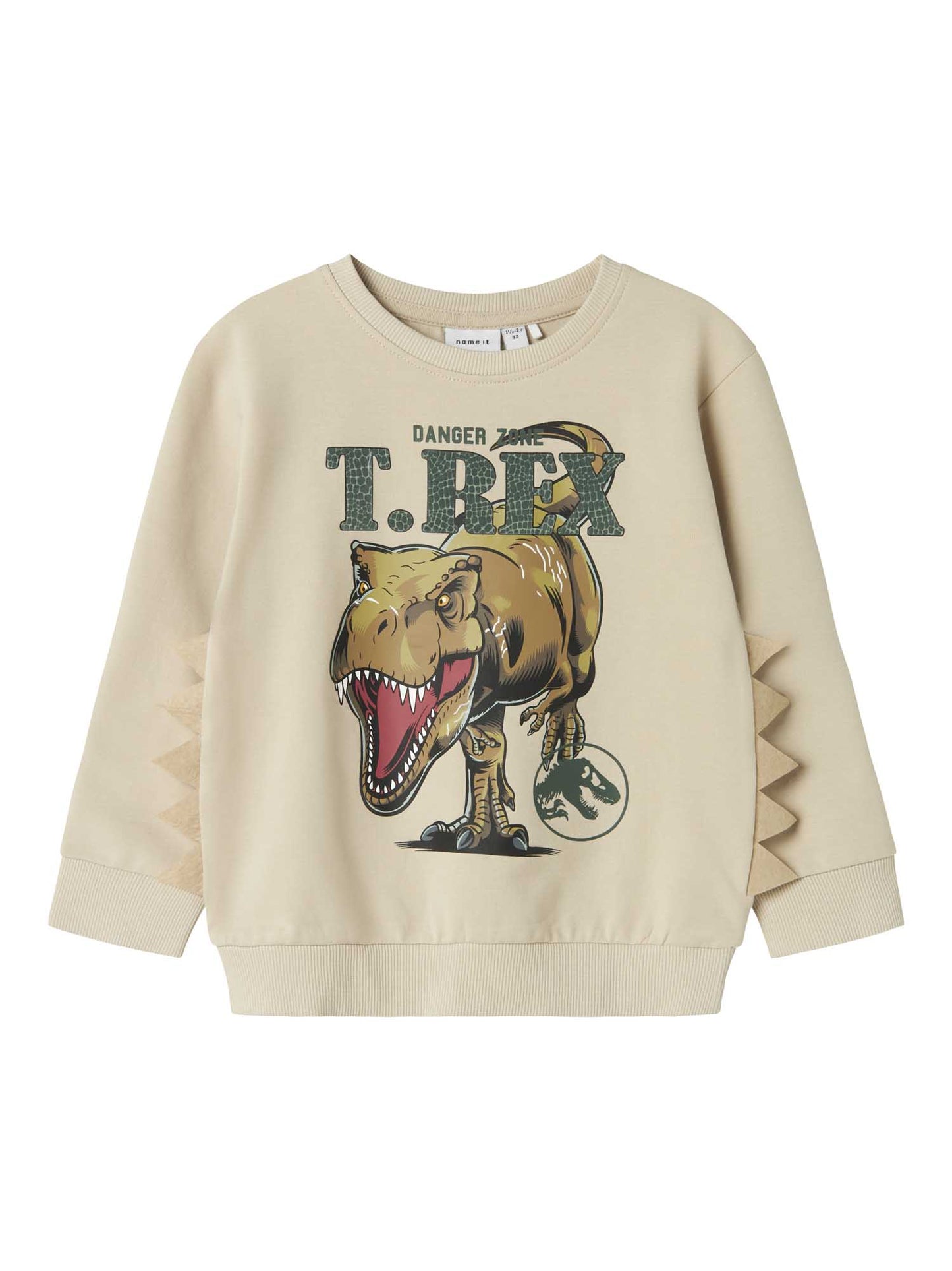 FELPA GIROCOLLO JABA JURASSIC NAME IT DA BAMBINO PANNA