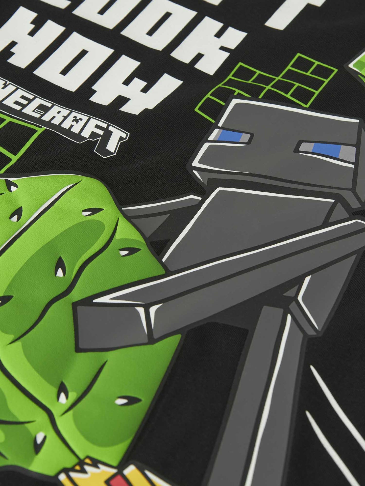 T-shirt Minecraft Name It unisex adulto in nero