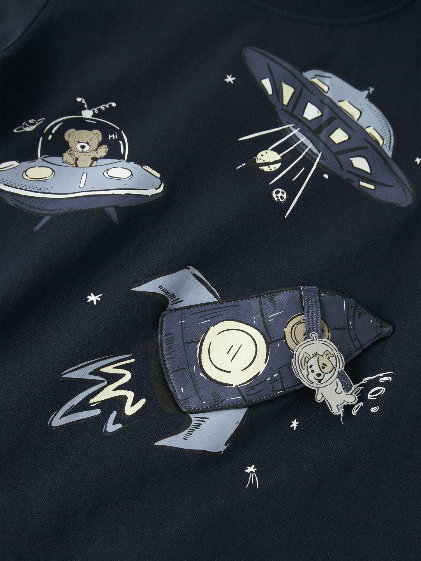 T-shirt unisex Name It con stampa Space blu navy