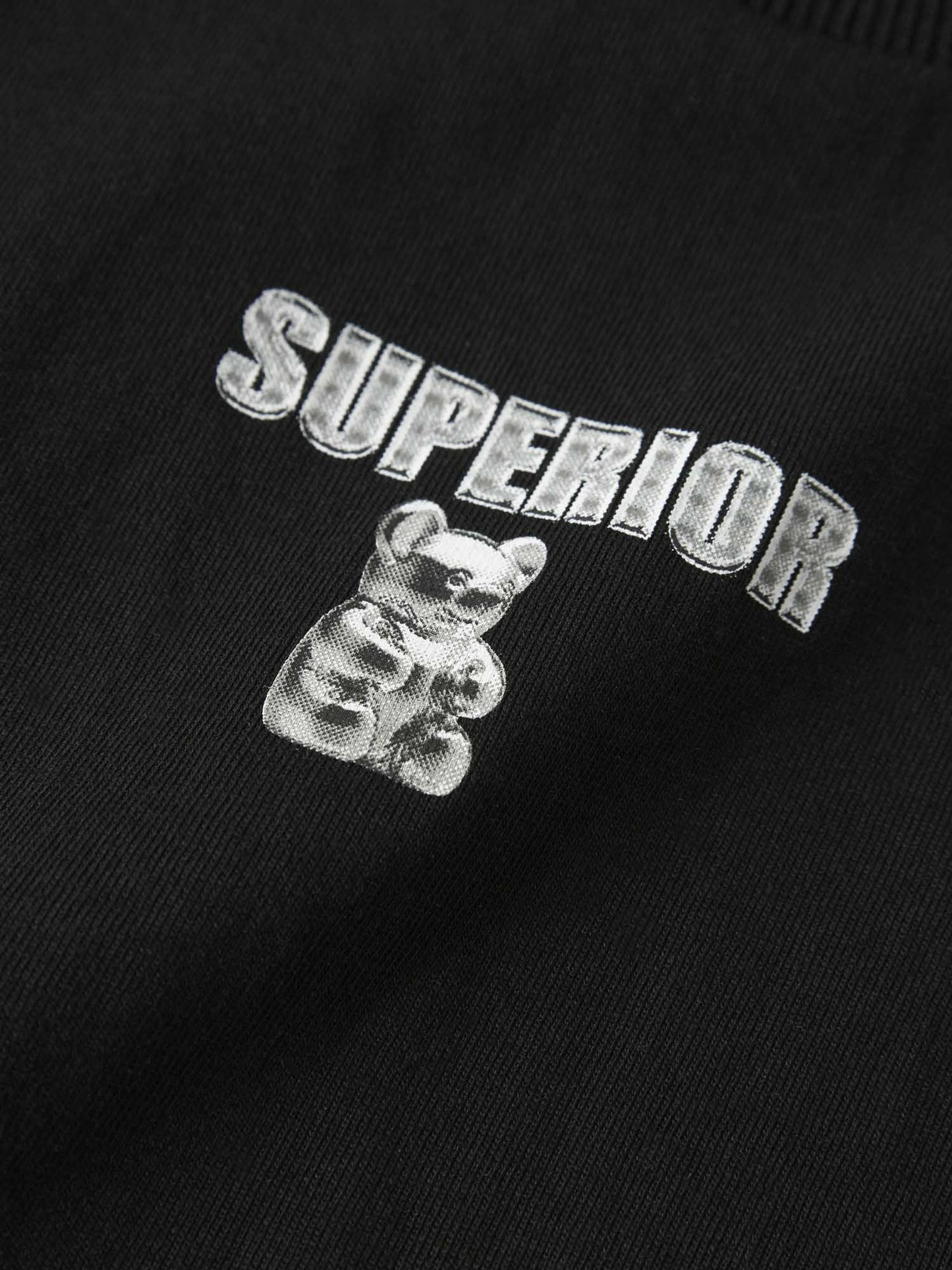 T-shirt unisex adulto Name It NkmDivol nera con stampa Superior