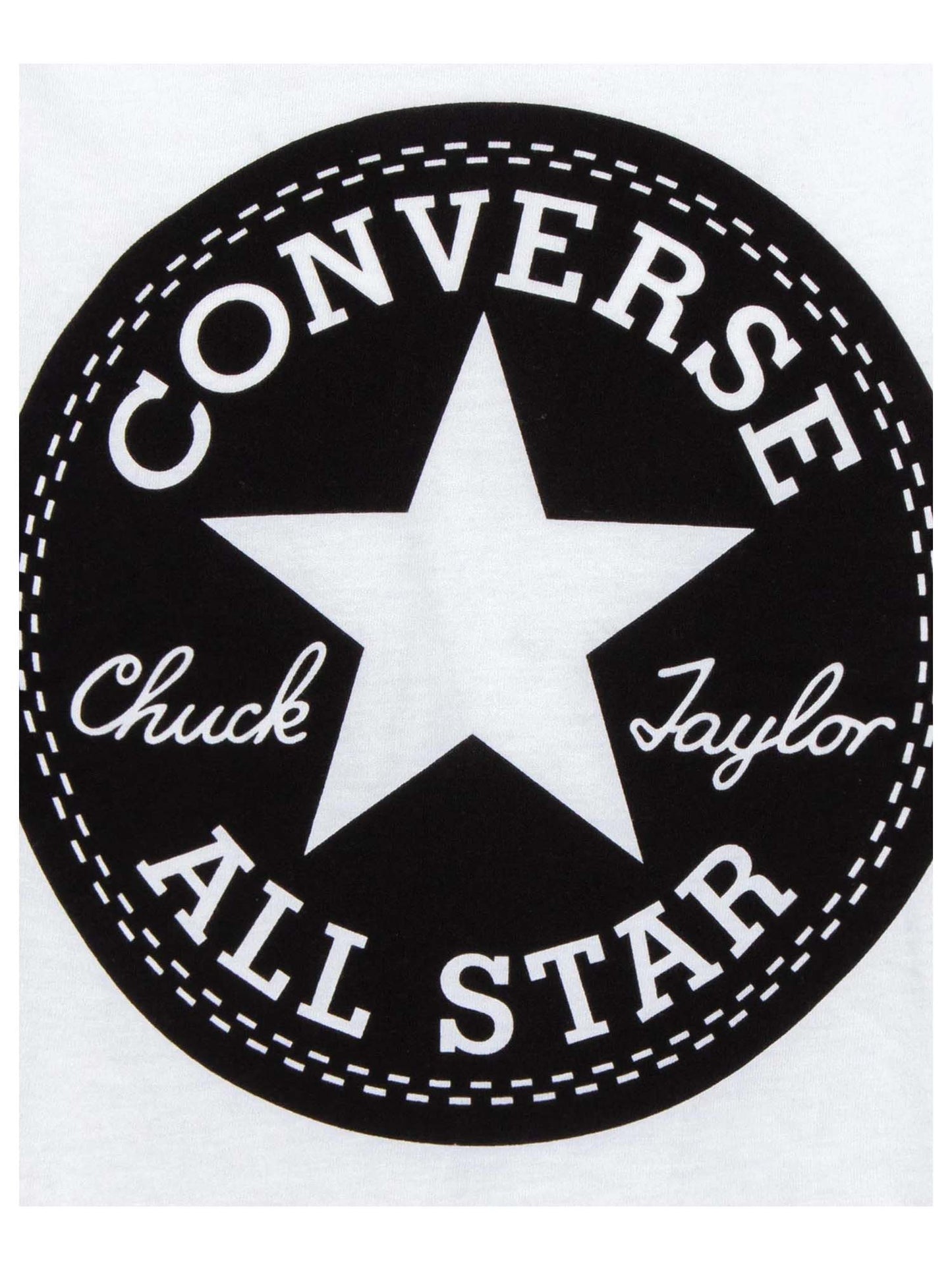 T-SHIRT BASIC CON STAMPA CONVERSE ALL STAR DA BAMBINA BIANCO