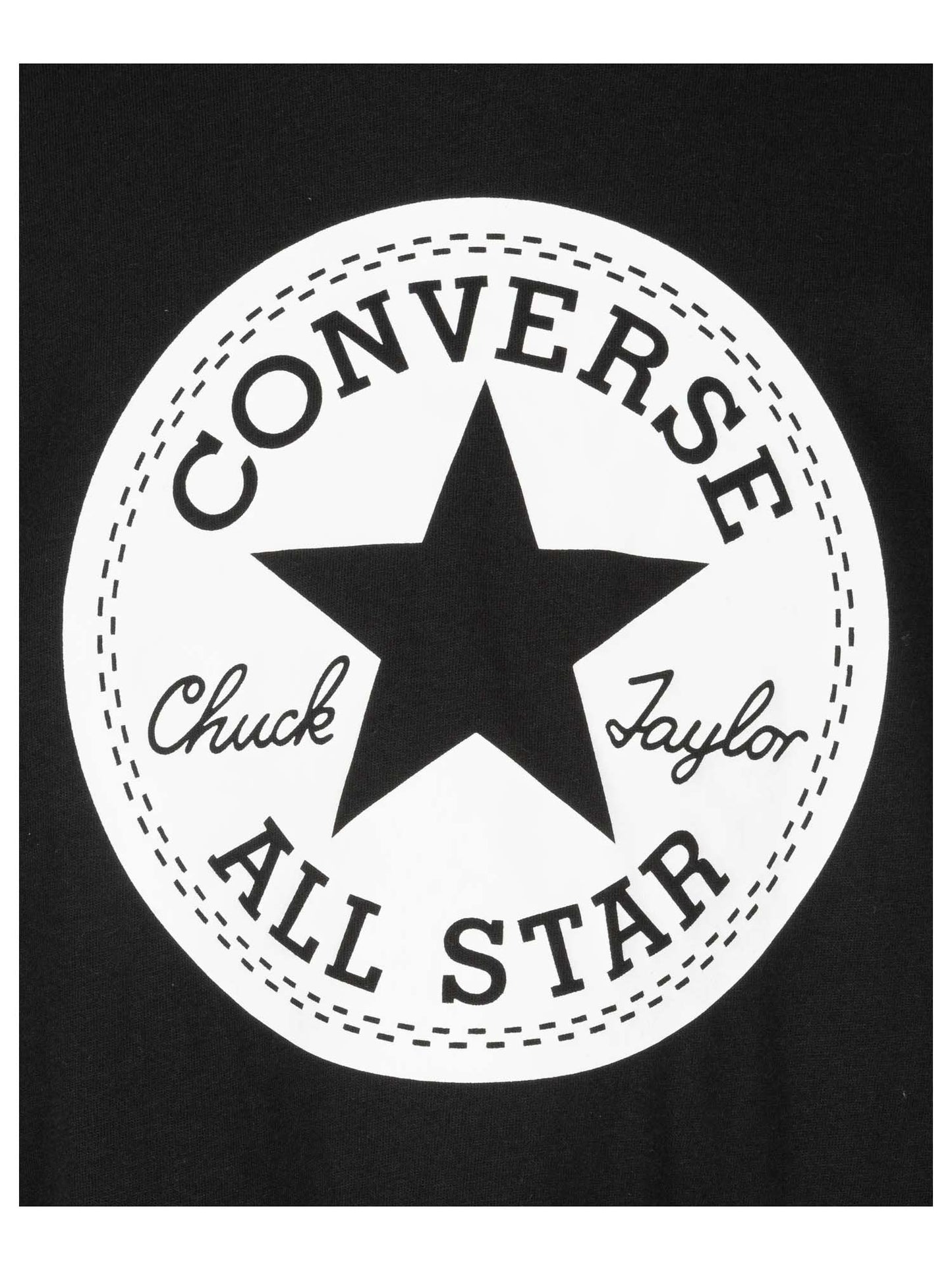 T-SHIRT BASIC CON STAMPA CONVERSE ALL STAR DA BAMBINA NERO