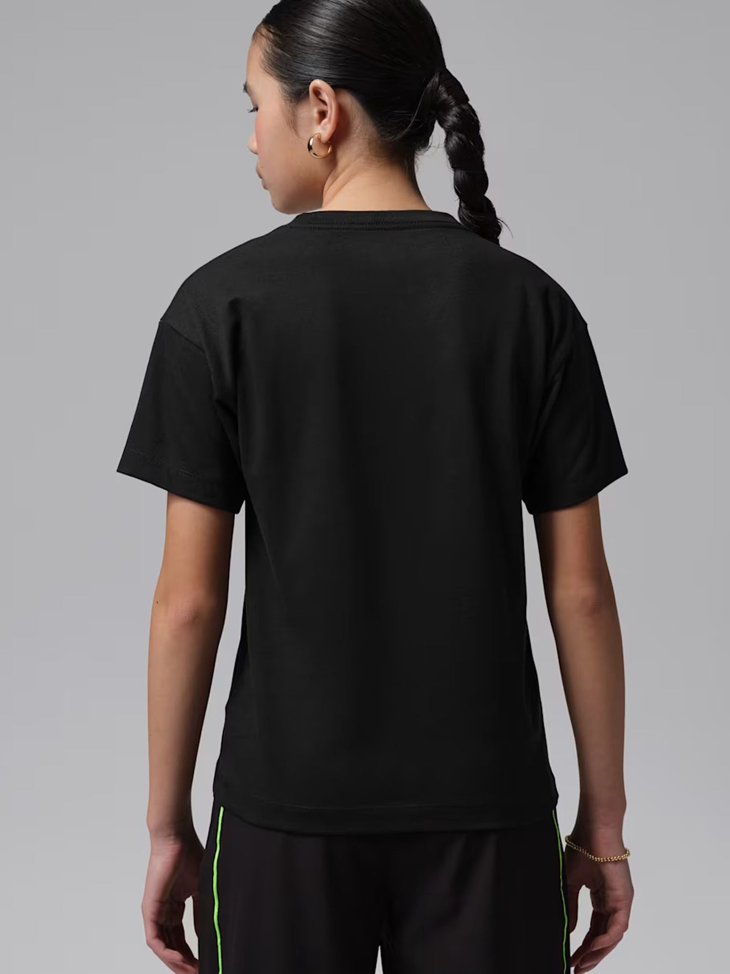 Jordan t-shirt maniche corte unisex bambino nera versatile e confortevole