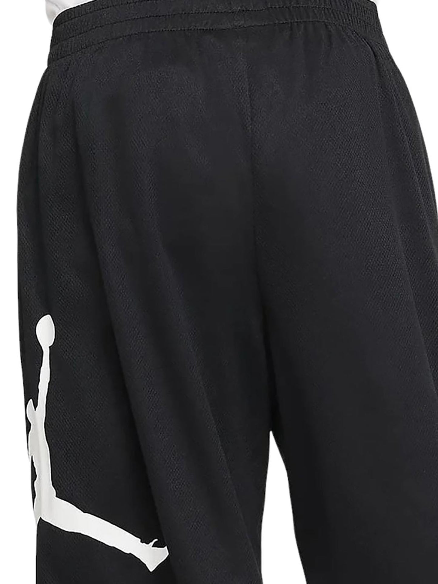 Short Jordan Jr da bambino nero in tessuto tecnico sportivo