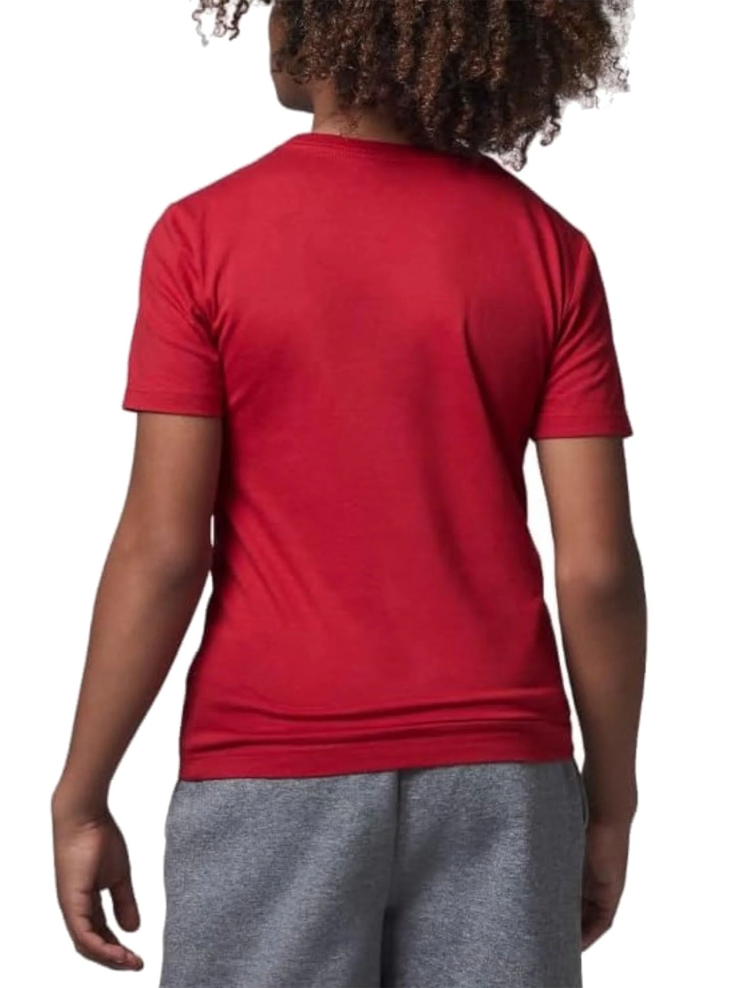 T-shirt Jordan da bambino rossa con logo iconico