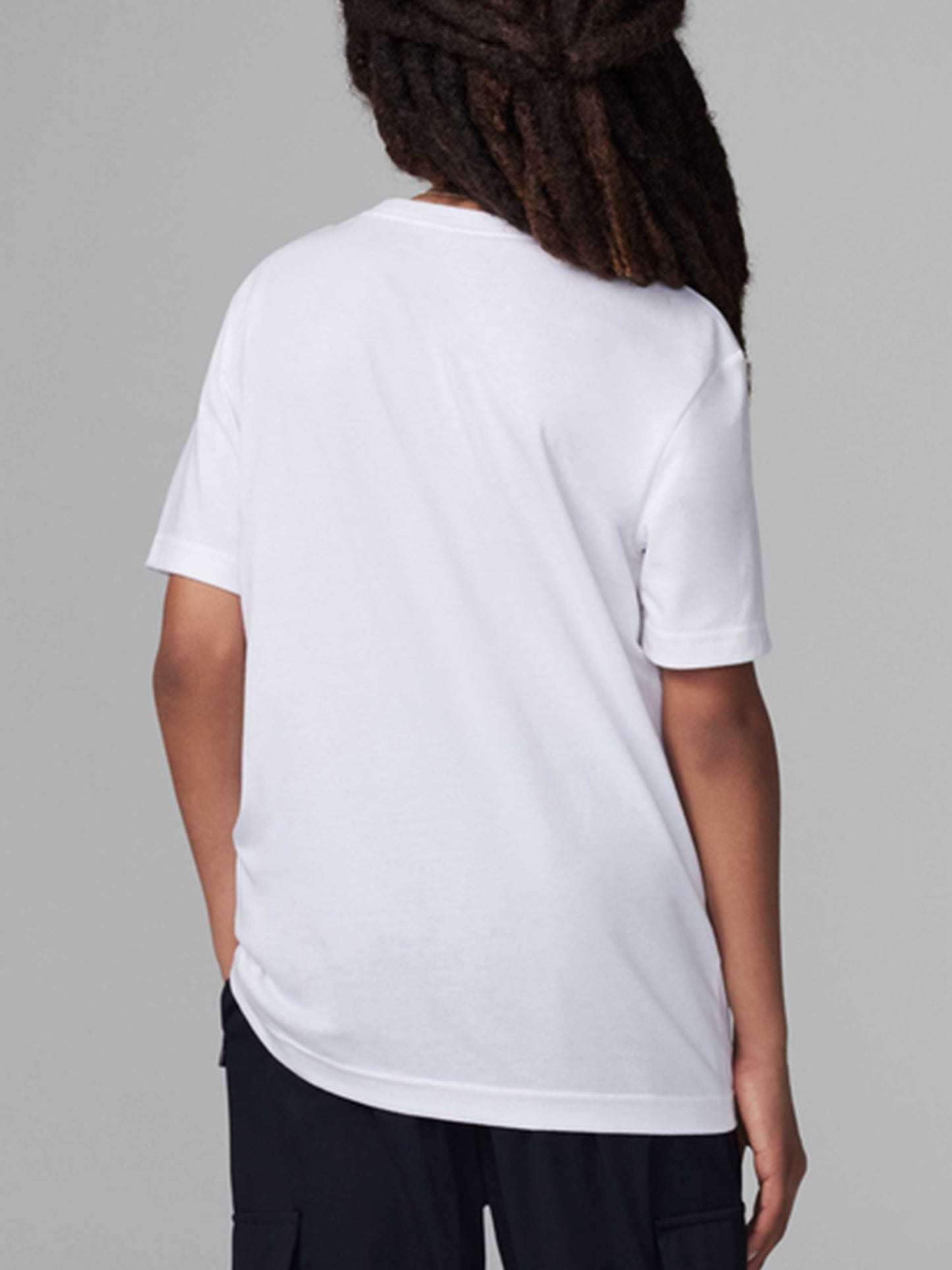 T-shirt Jordan Jumpman in cotone bianca per bambino unisex