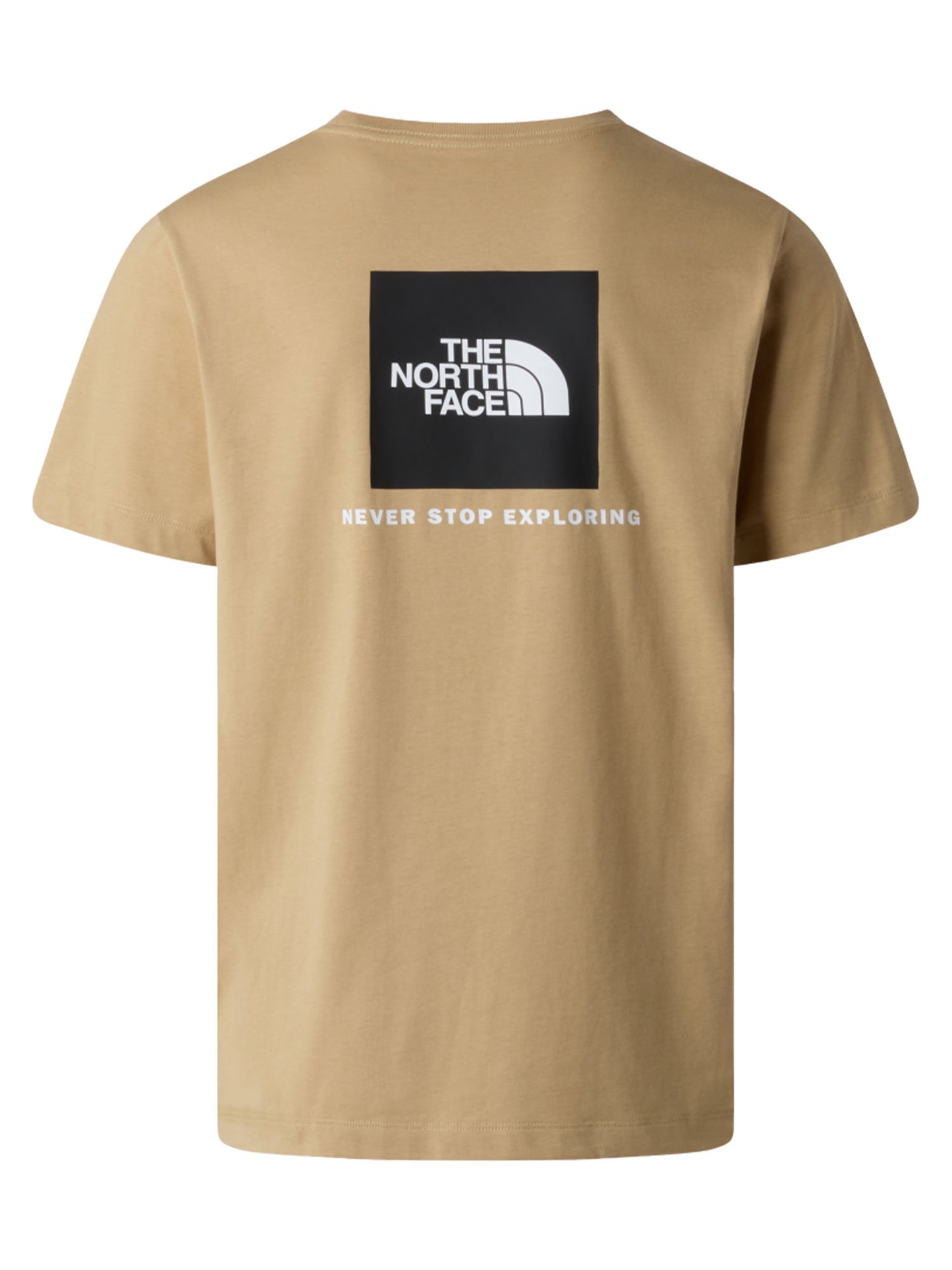 T-shirt maniche corte TNF Box NSE Regular in cotone kaki da uomo