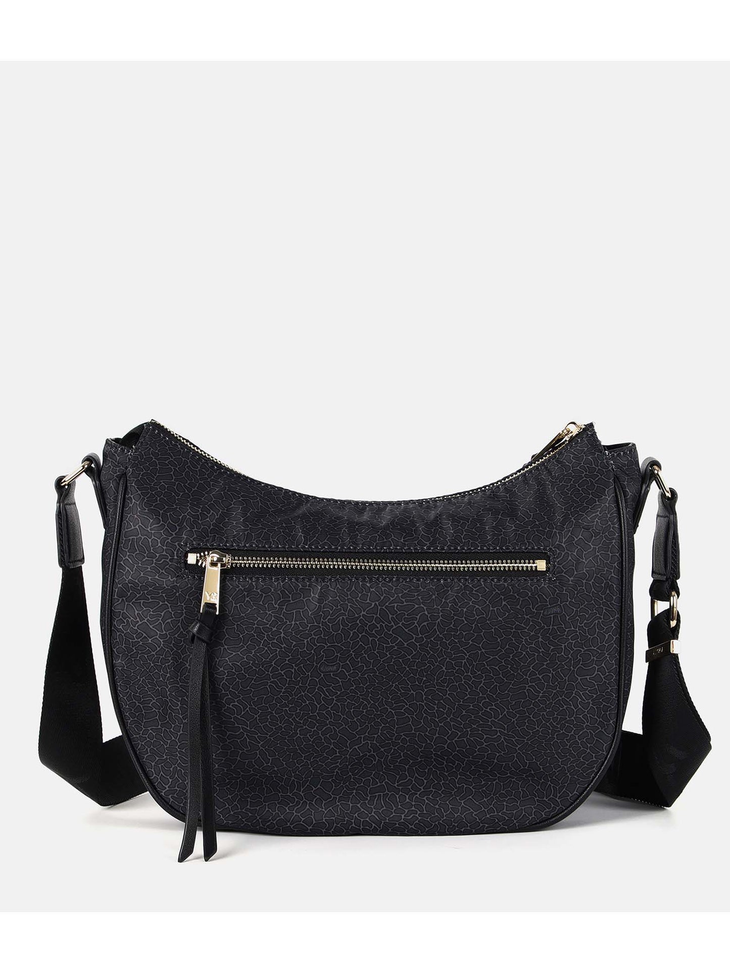 Borsa hobo bag donna YNOT? nera elegante e capiente