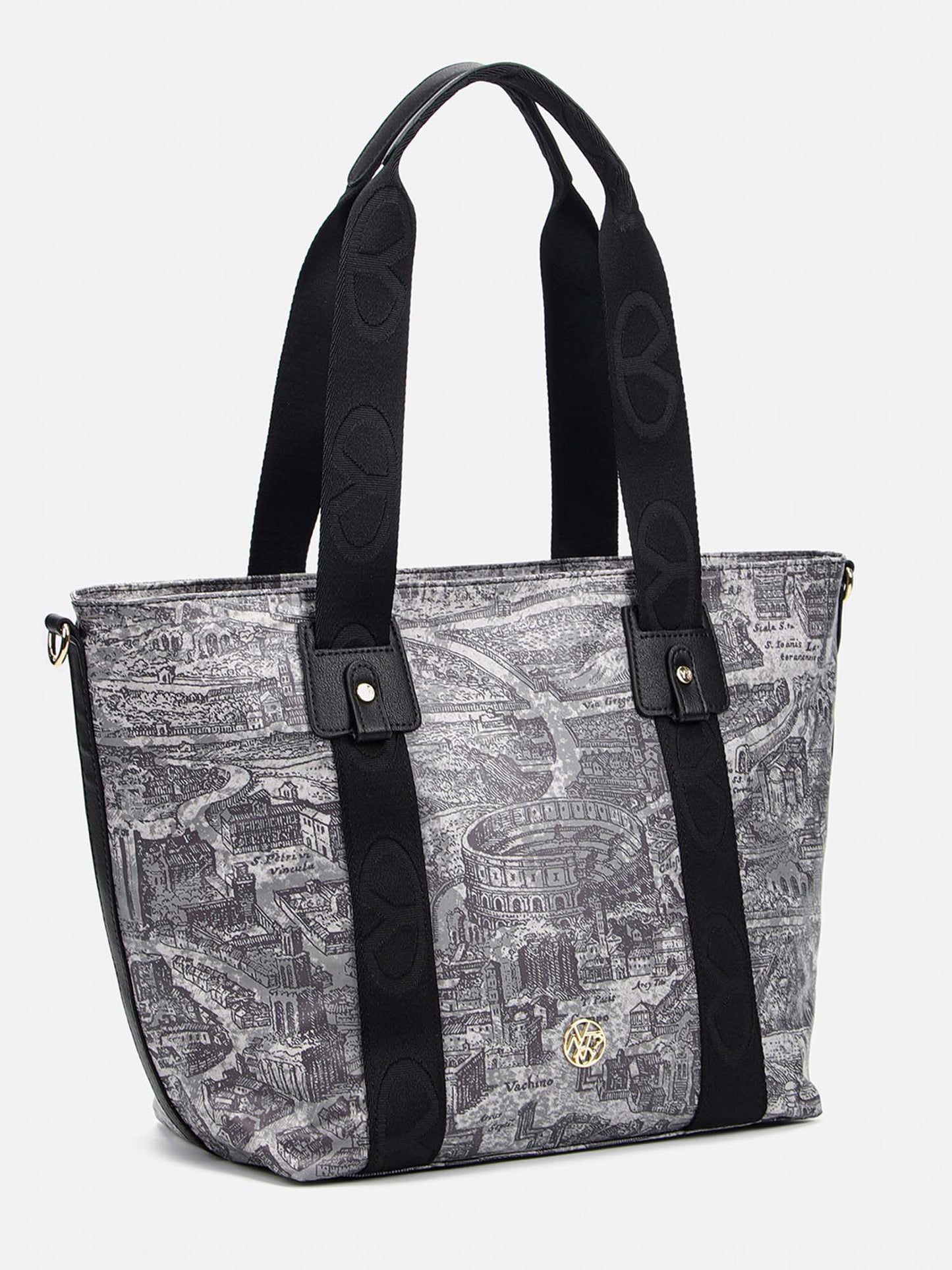 BORSA SHOPPING BAG LARGE YNOT? DA DONNA GRIGIO