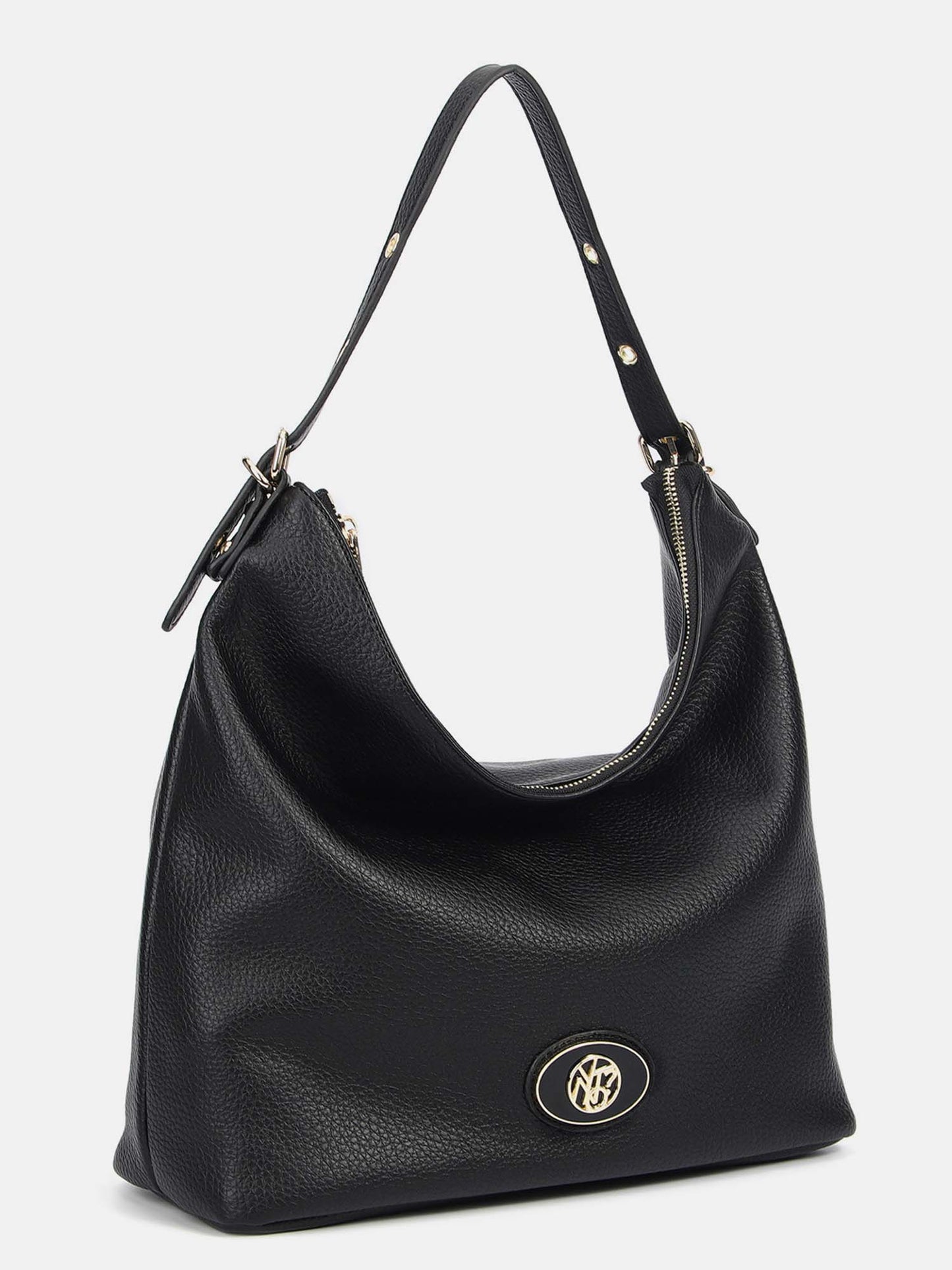BORSA HOBO BAG MEDIA YNOT? DA DONNA NERO