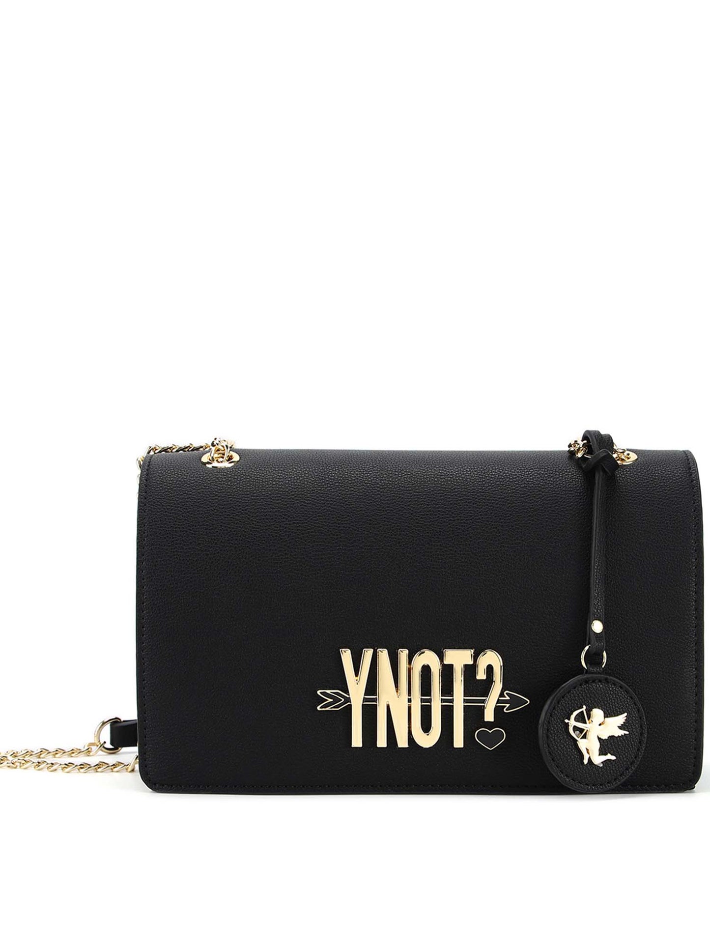 BORSA FLAP BAG LOVERS YNOT? DA DONNA NERO