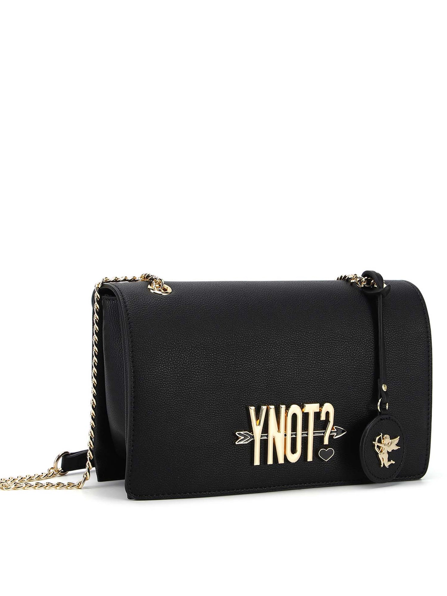 BORSA FLAP BAG LOVERS YNOT? DA DONNA NERO