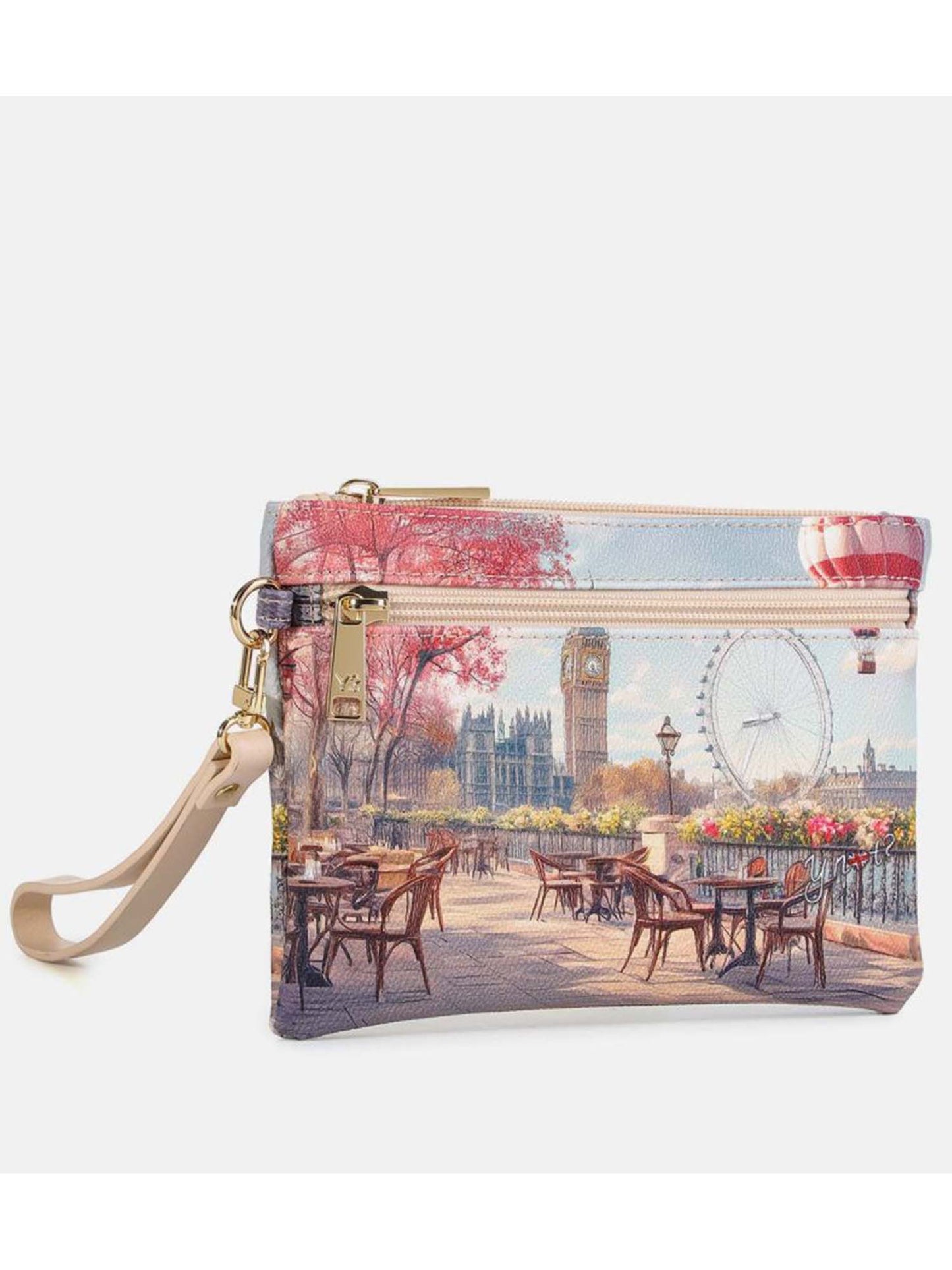 Y Not? Pochette medium elegante in crema da donna