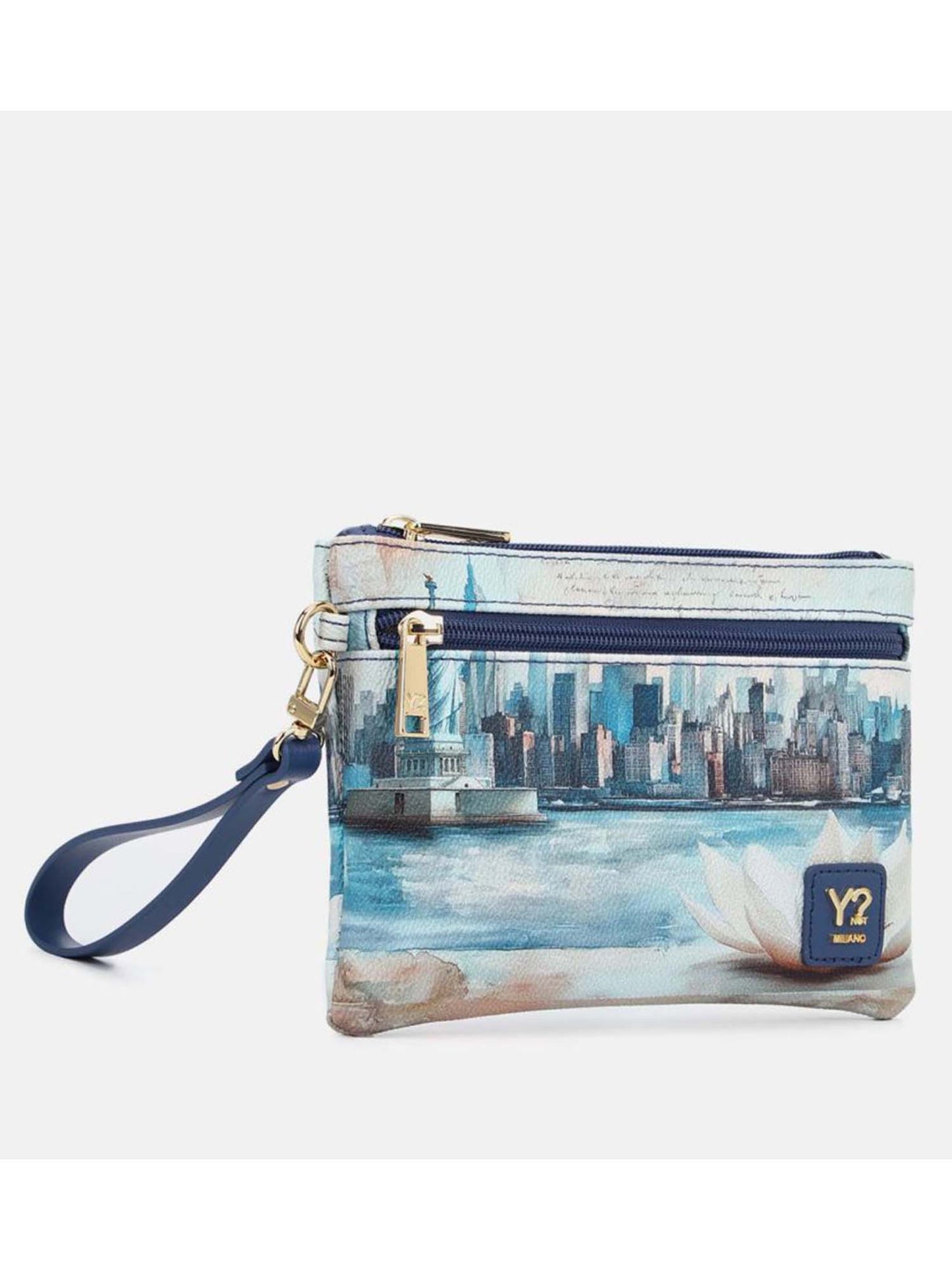 Y Not? Pocket Medium, pochette donna blu versatile e funzionale