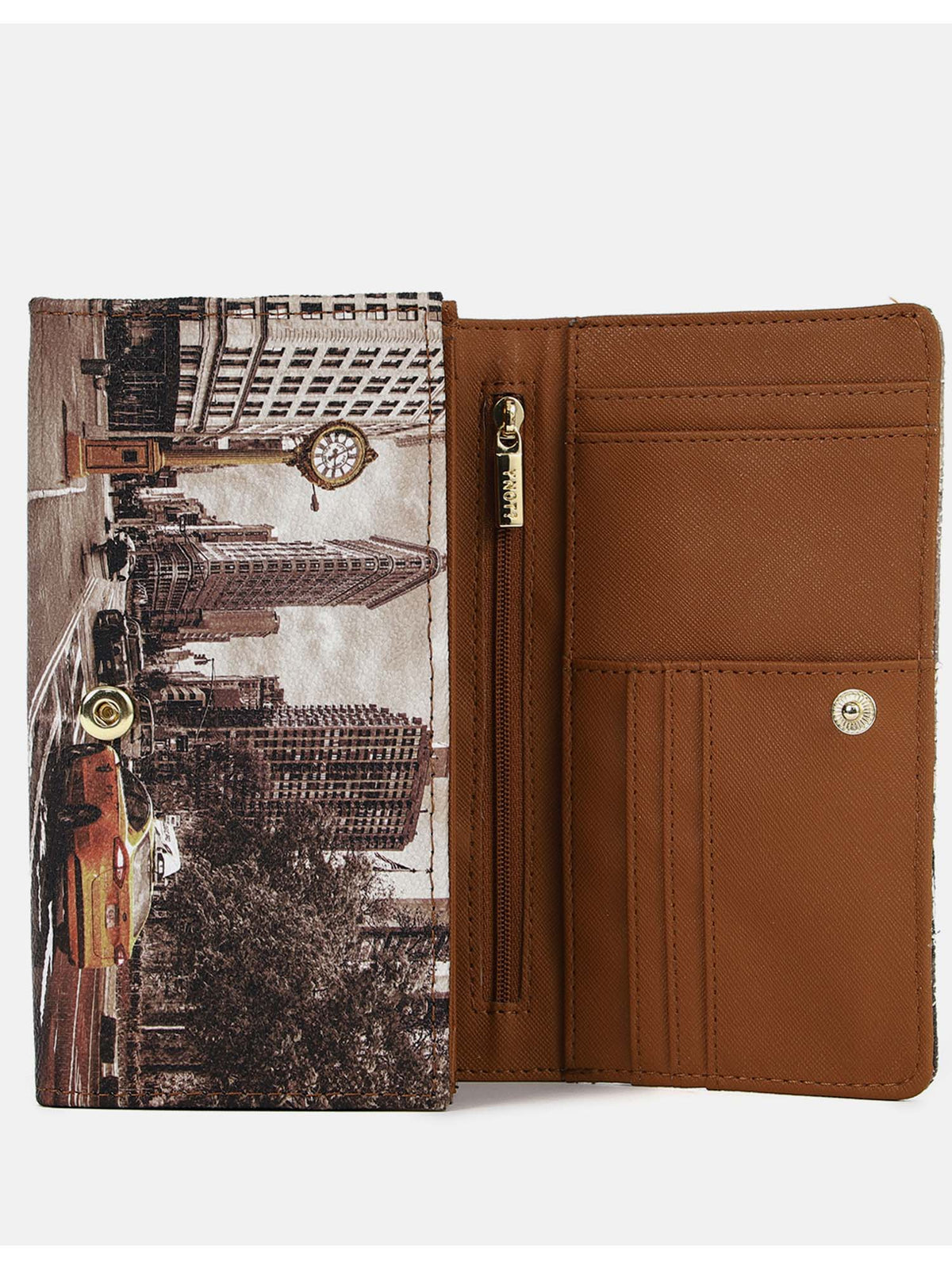 Y-not wallet portafogli da donna marrone