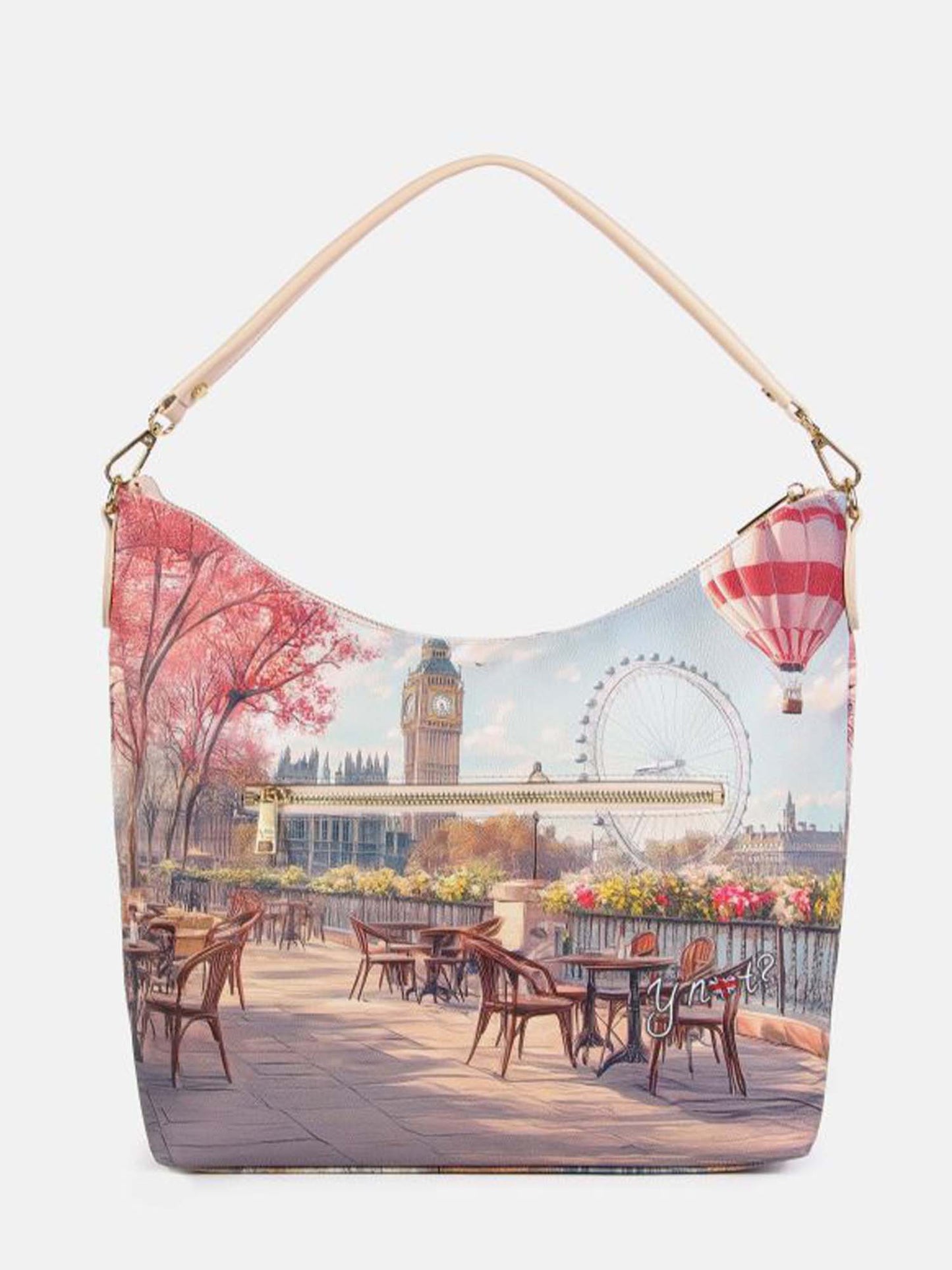 Y Not? Hobo Bag crema da donna, elegante e versatile