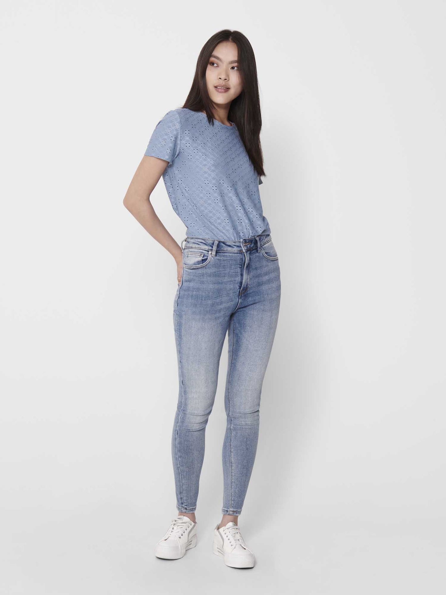 JDY CATHINKA SS TOP - CELESTE