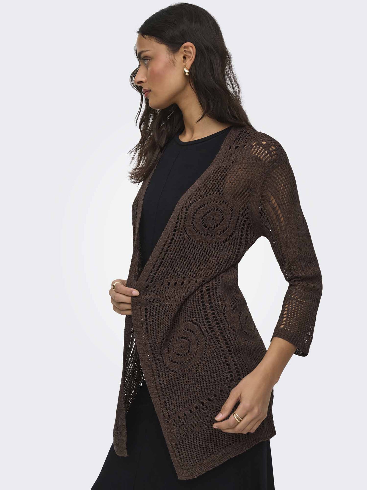 Maglia marrone da donna Jacqueline de Yong, stile casual primavera estate