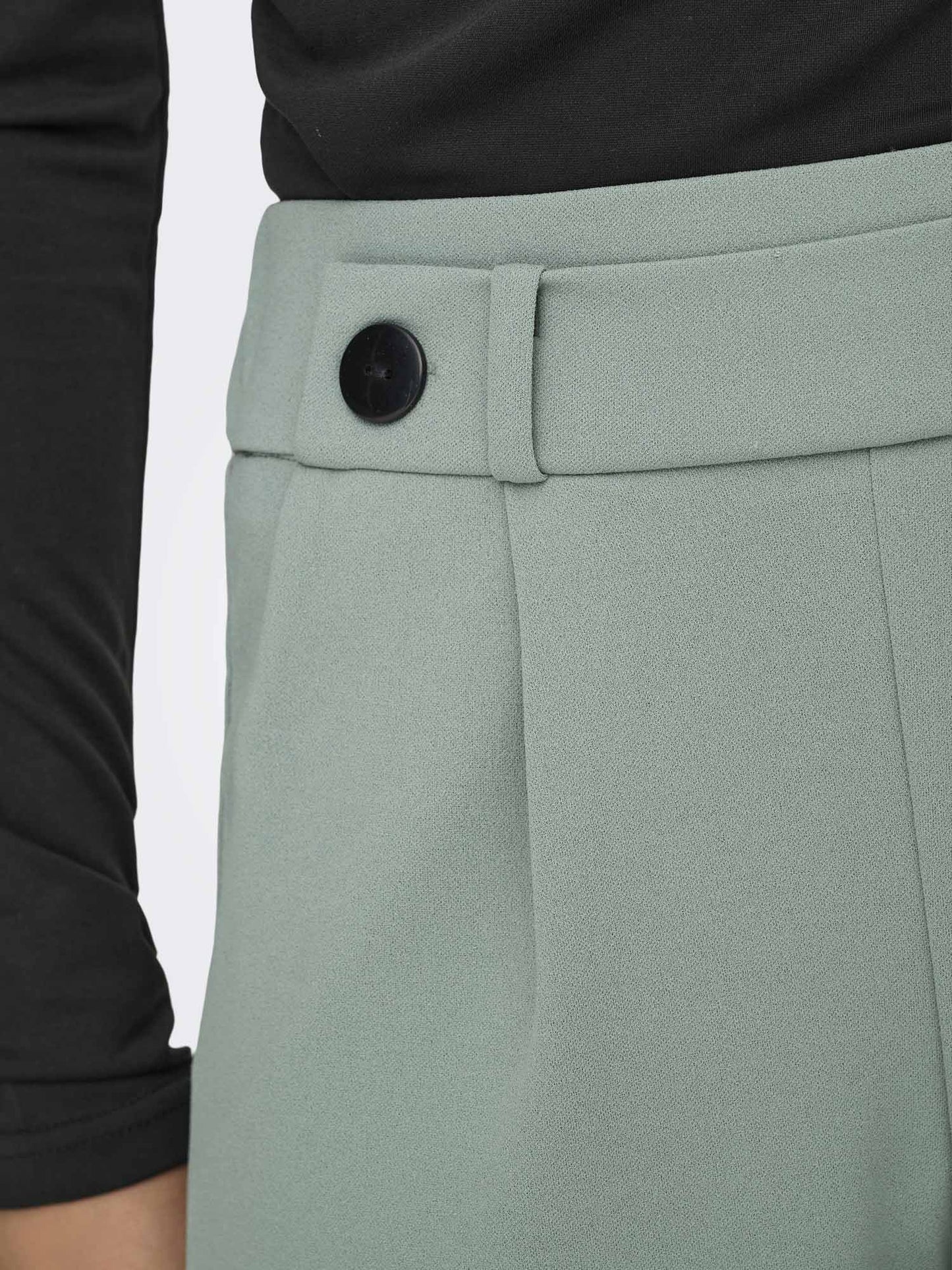 Pantaloni chino verdi da donna Jacqueline de Yong con vita elasticizzata